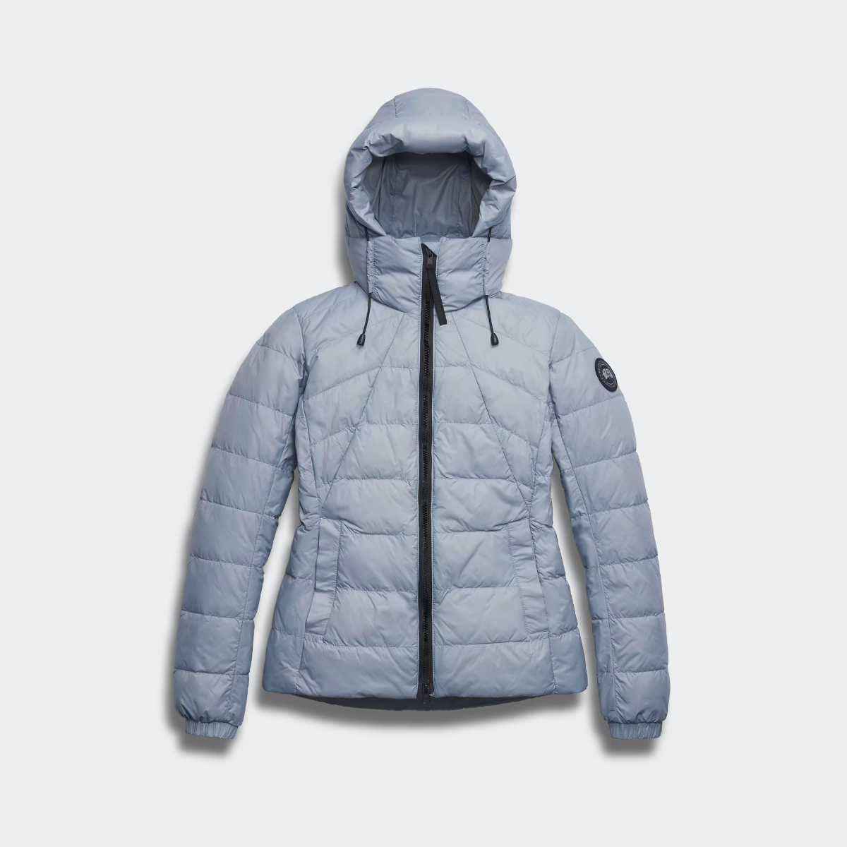 Canada Goose Veste capuche Abbott Black Disc Femmes Light Ozone Blue G 950$