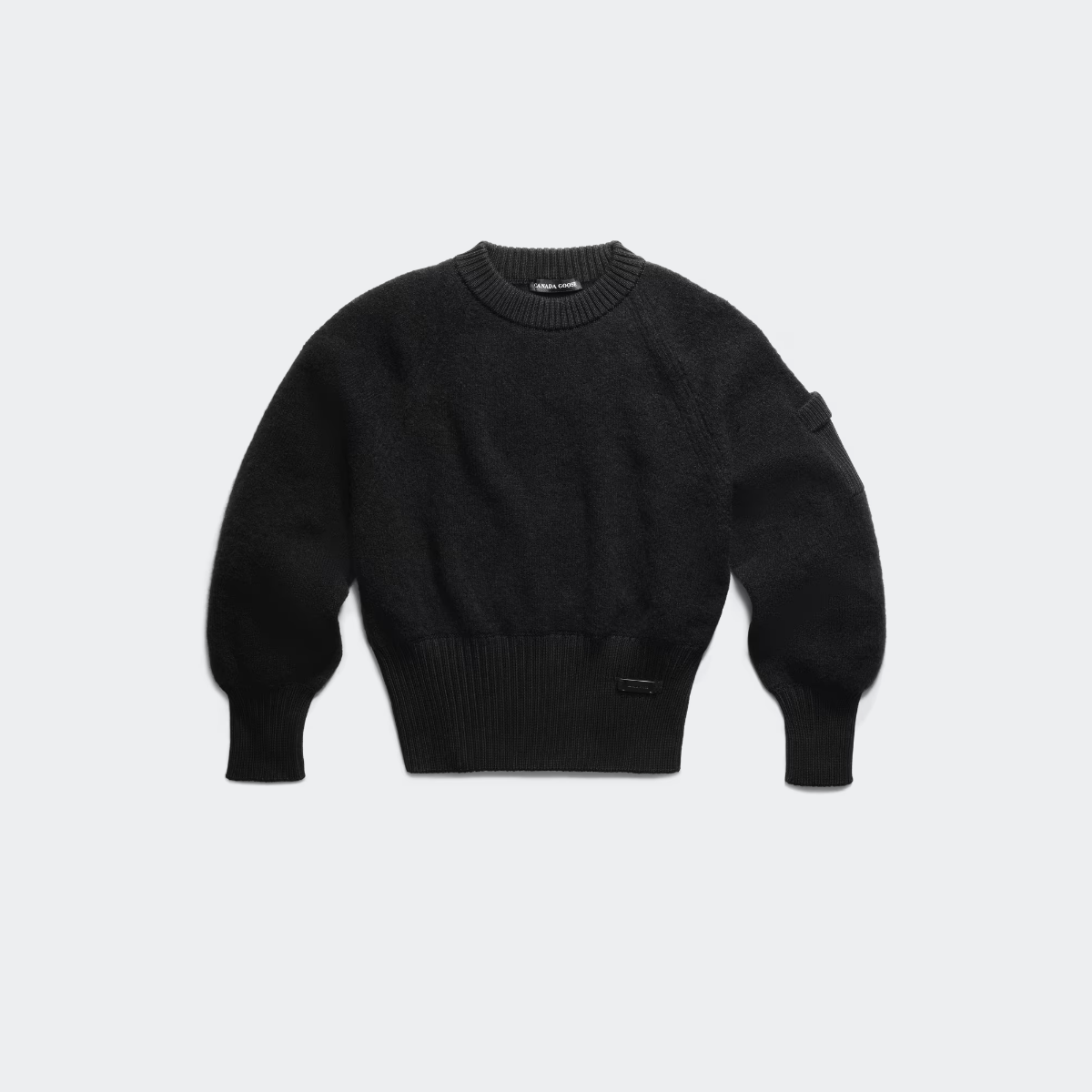 Canada Goose Sauble Alpaca Crewneck Sweater In Black