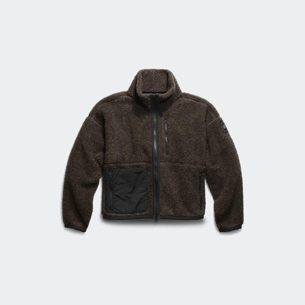 Canada Goose Simcoe Zip Up Fleece Sweater Black Label In Gray