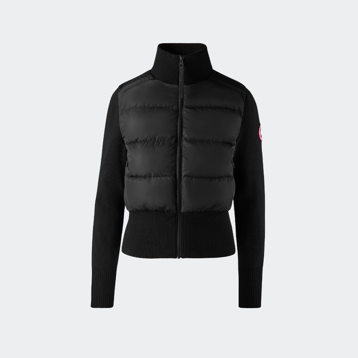 Canada Goose Veste large en maille matelassée HyBridge® (Femmes, Black, TG)