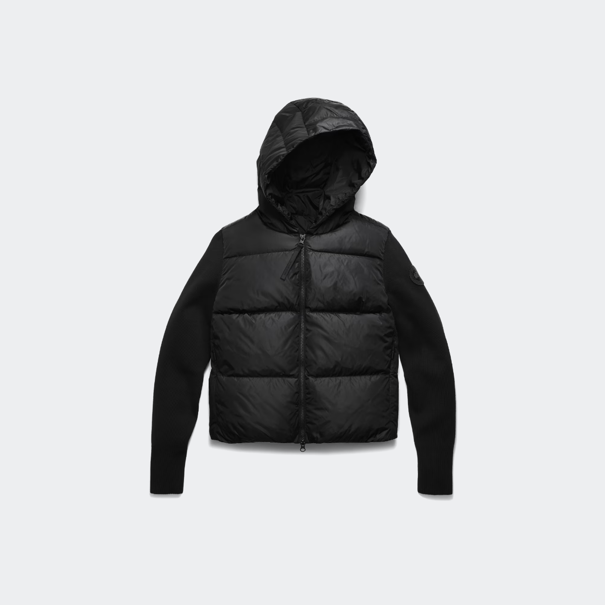Canada Goose Veste capuche en maille matelassage large HyBridge Tonal Disc Femmes Black TP 895 €