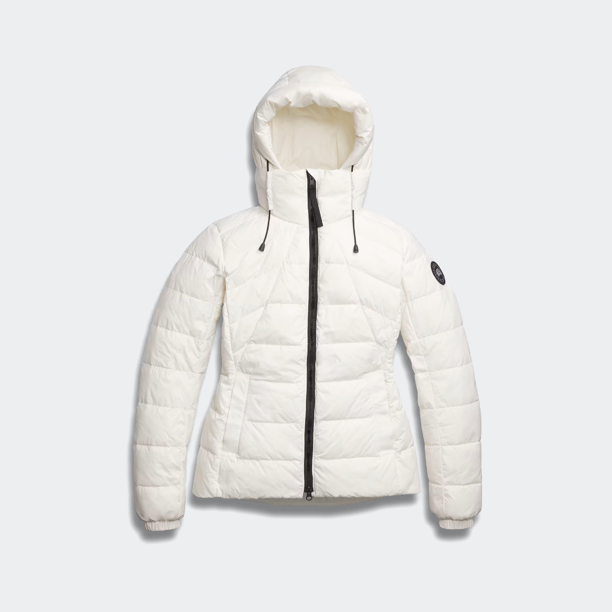Canada Goose Veste capuche Abbott Black Disc Femmes Northstar White P 950$