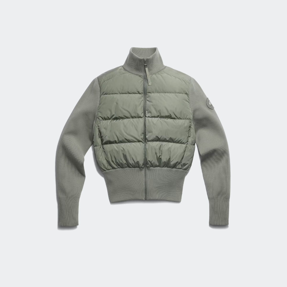 Canada Goose Veste en maille matelassage large HyBridge Tonal Disc Femmes Sagebrush M 850$