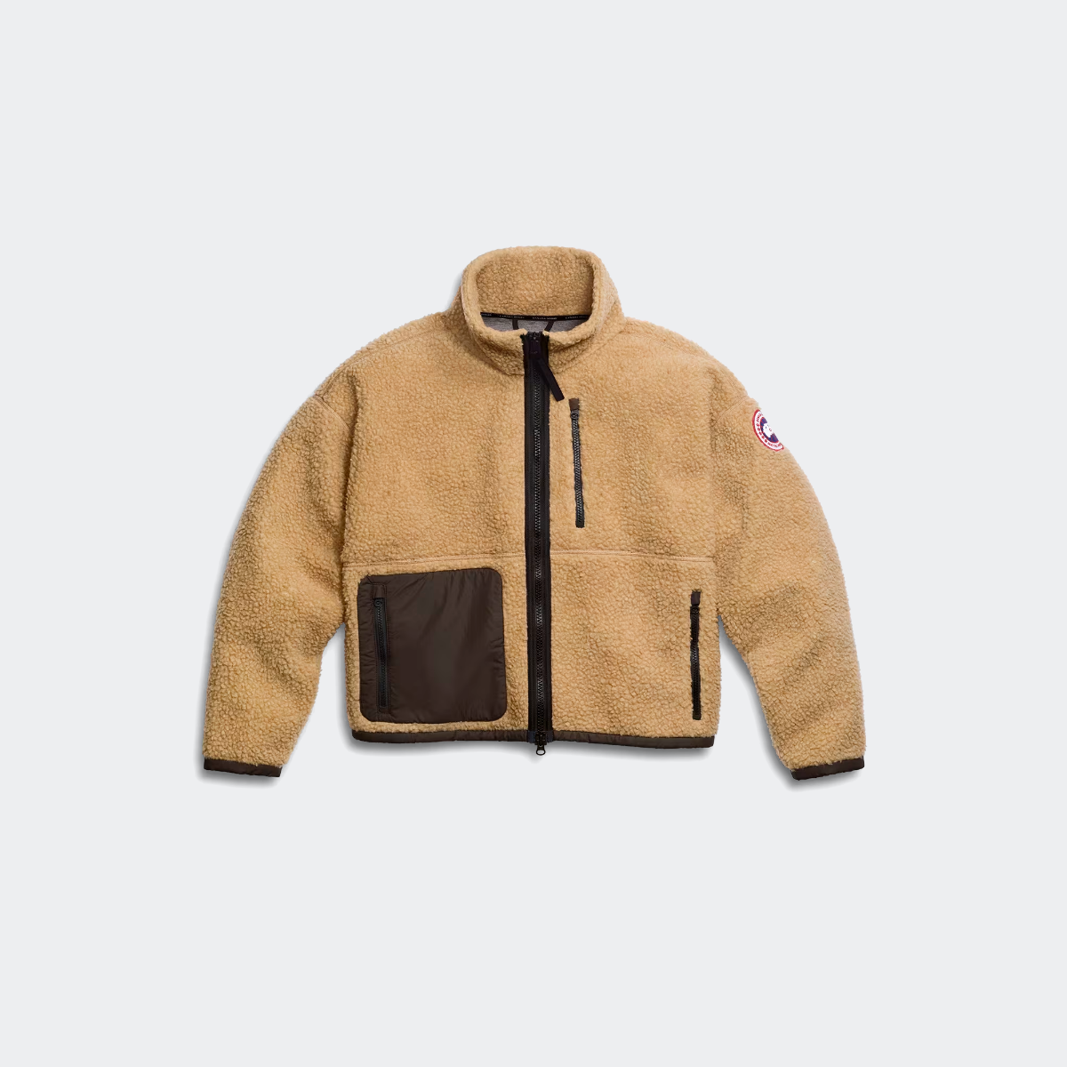 Canada Goose Sweat à capuche zippé Simcoe (Femmes, Ecru Beige/Terra, P)