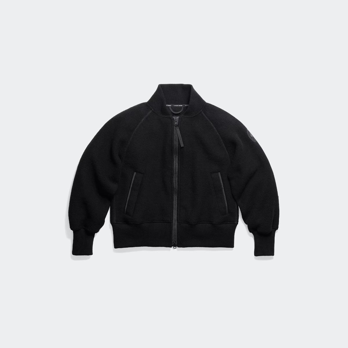 Canada Goose Blouson aviateur en polaire Sierra Black Label (Femmes, Black, M)
