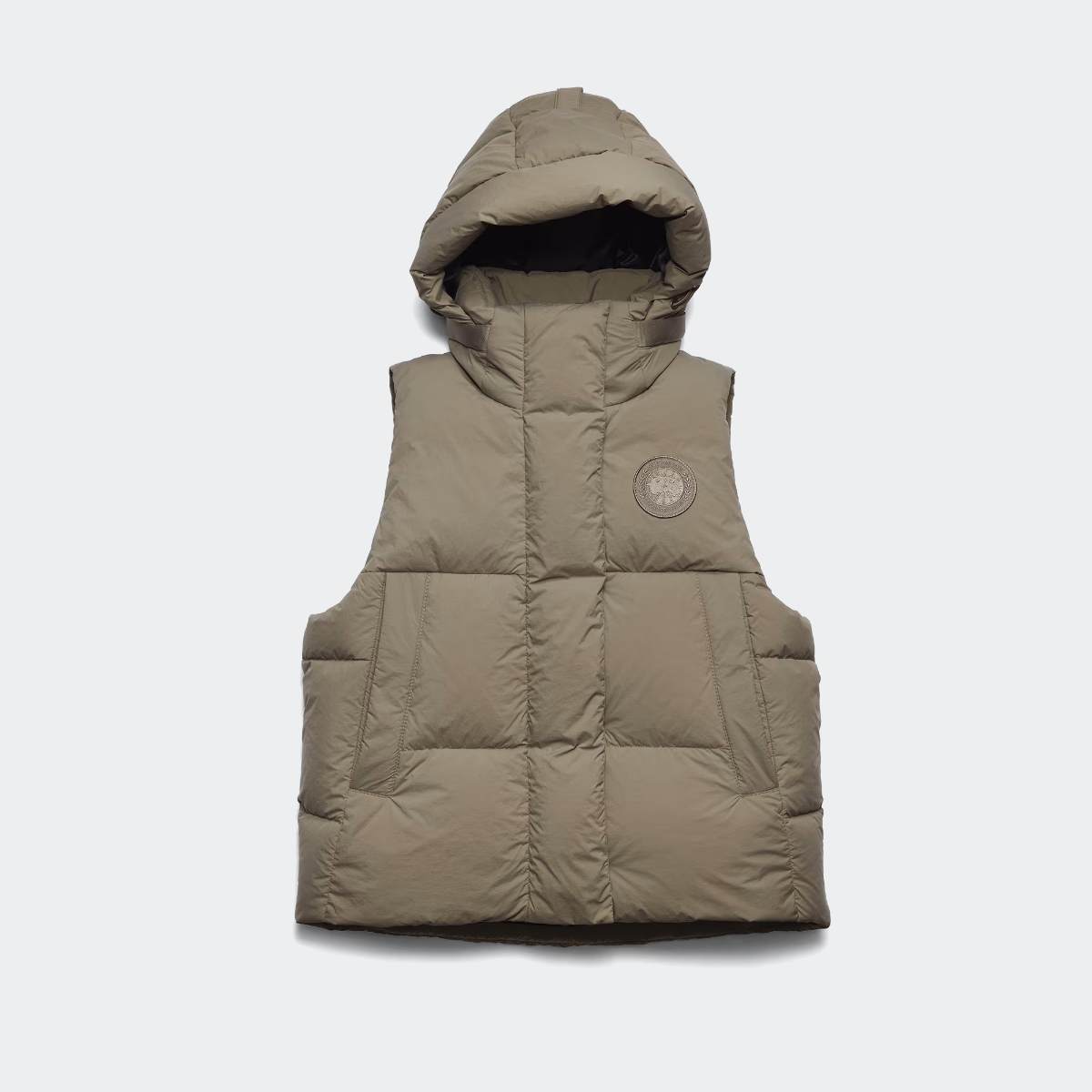 Canada Goose Veste sans manches en duvet Junction Tonal Label Femmes Taupe Grey P 795 €