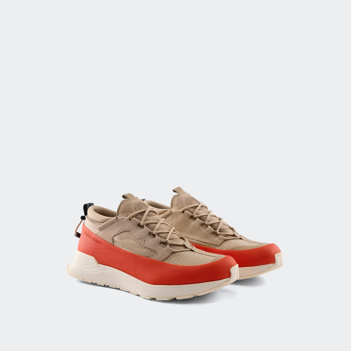 Canada Goose Sneaker Glacier Trail Dyneema pour hommes (Hommes, Tan/Signal Orange/Linen, US 11)