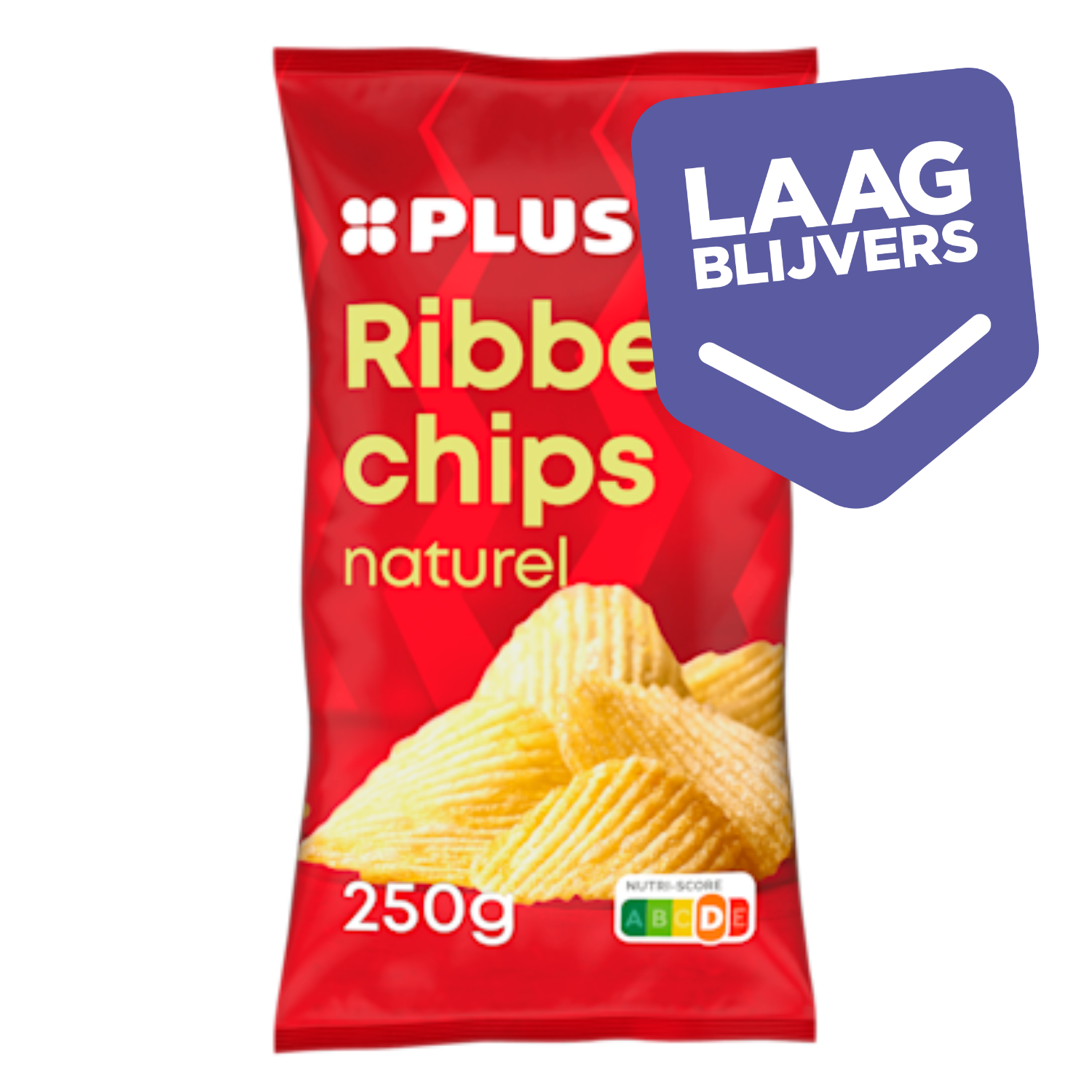 PLUS Ribbelchips naturel
