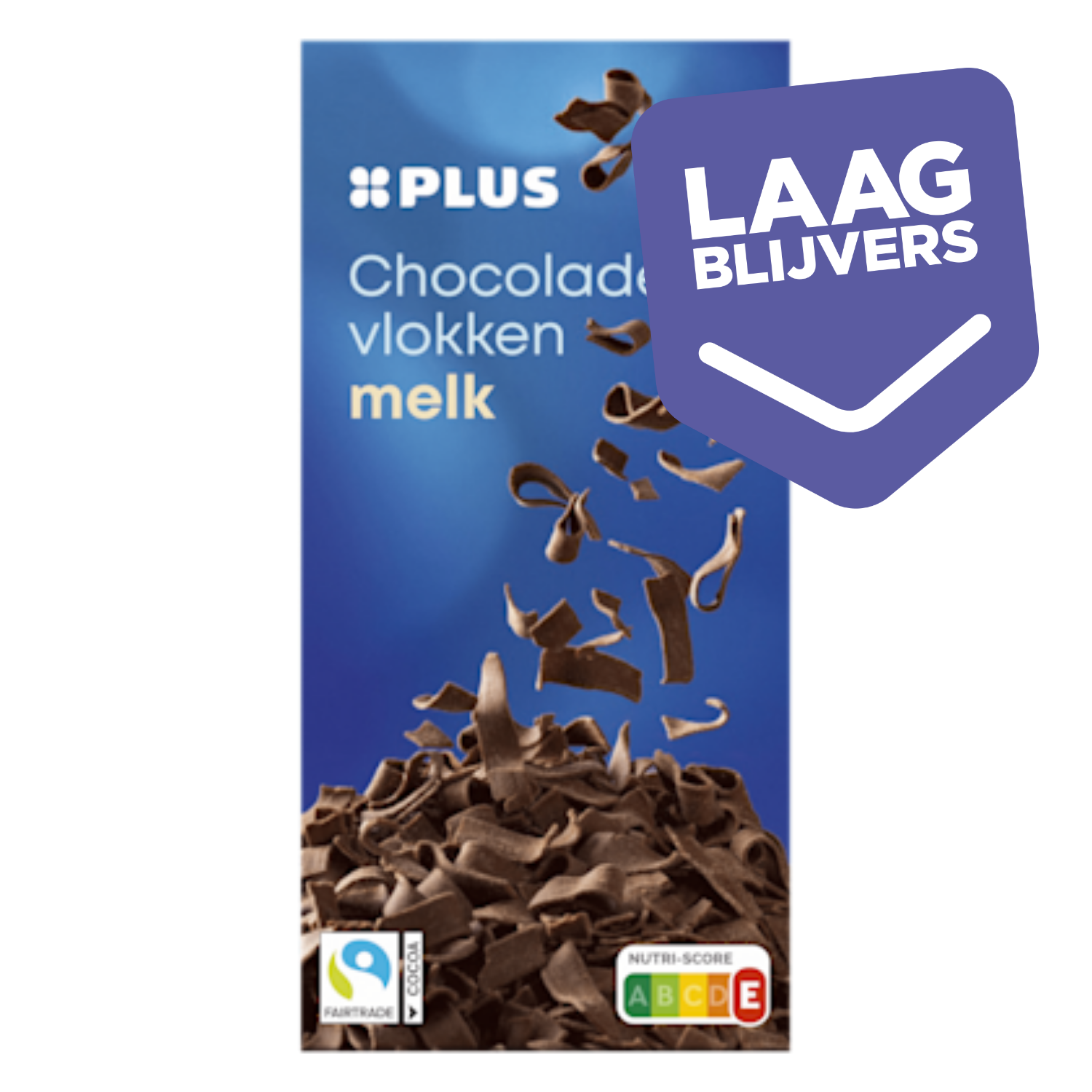 PLUS Chocoladevlokken melk Fairtrade