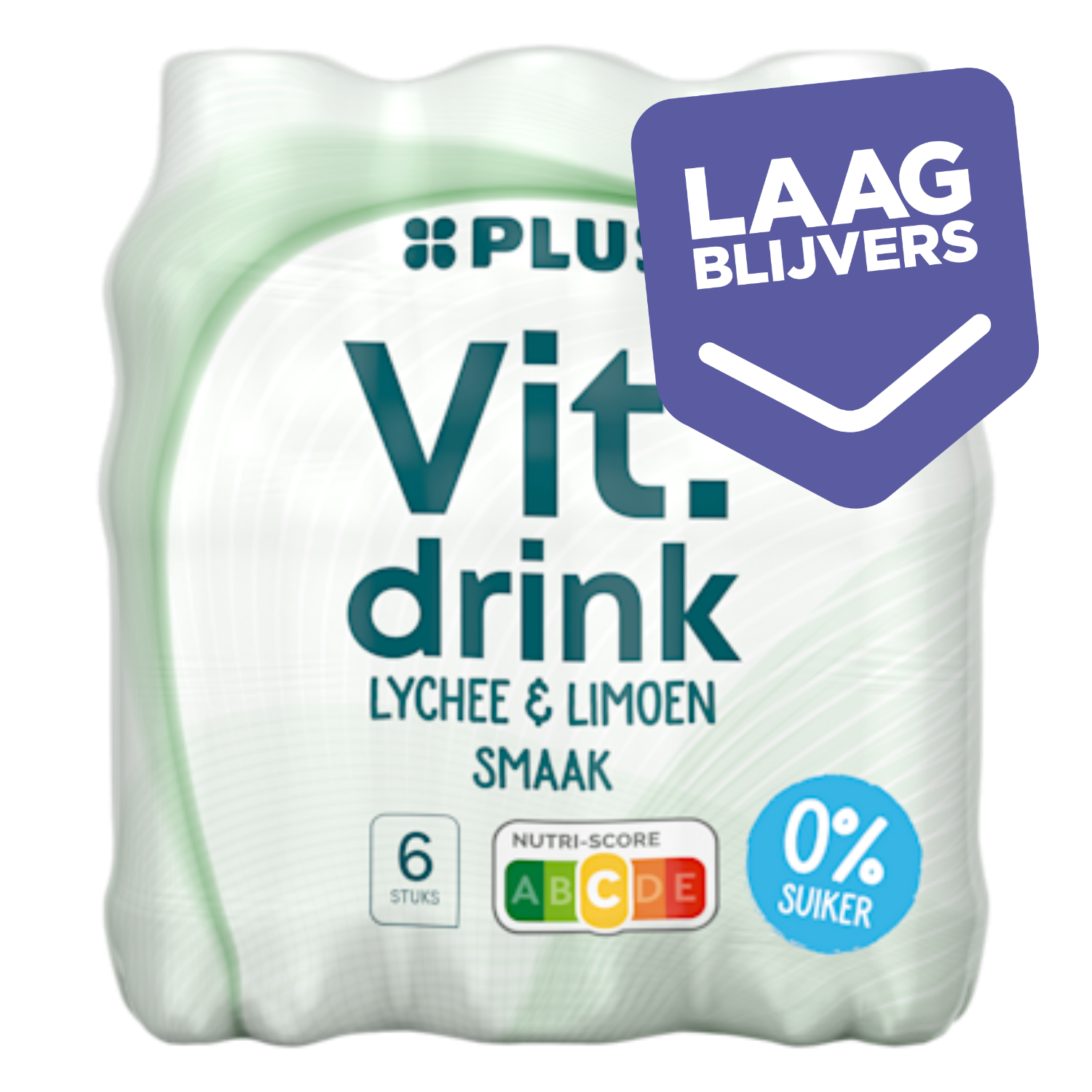 PLUS Vitamin drink limoen & lychee 0%