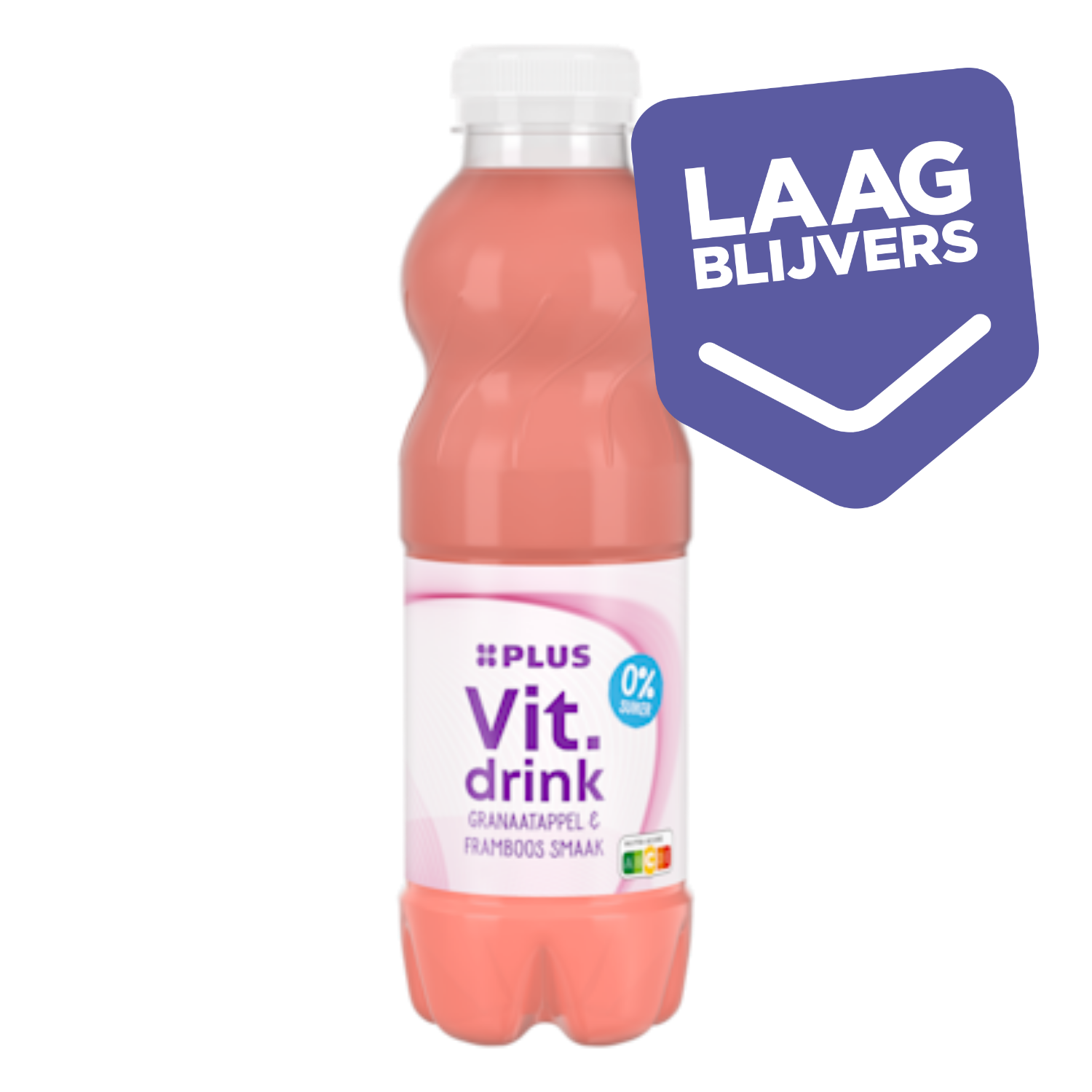 PLUS Vitamin drink granaatappel & framboos