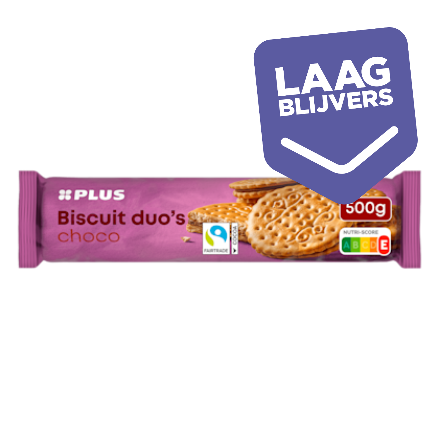PLUS Biscuit duo's cacao Fairtrade