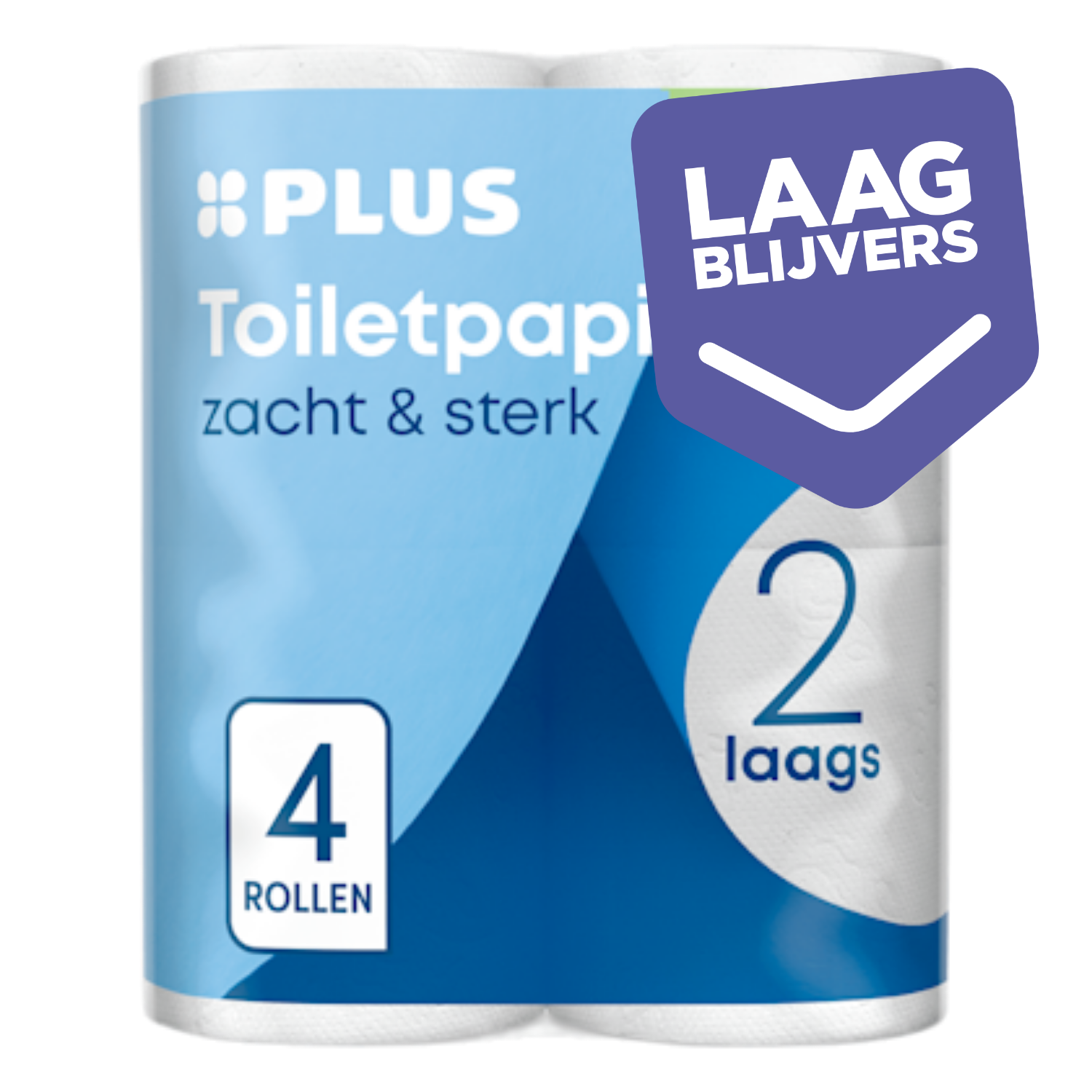 PLUS Toiletpapier 2-laags maxi