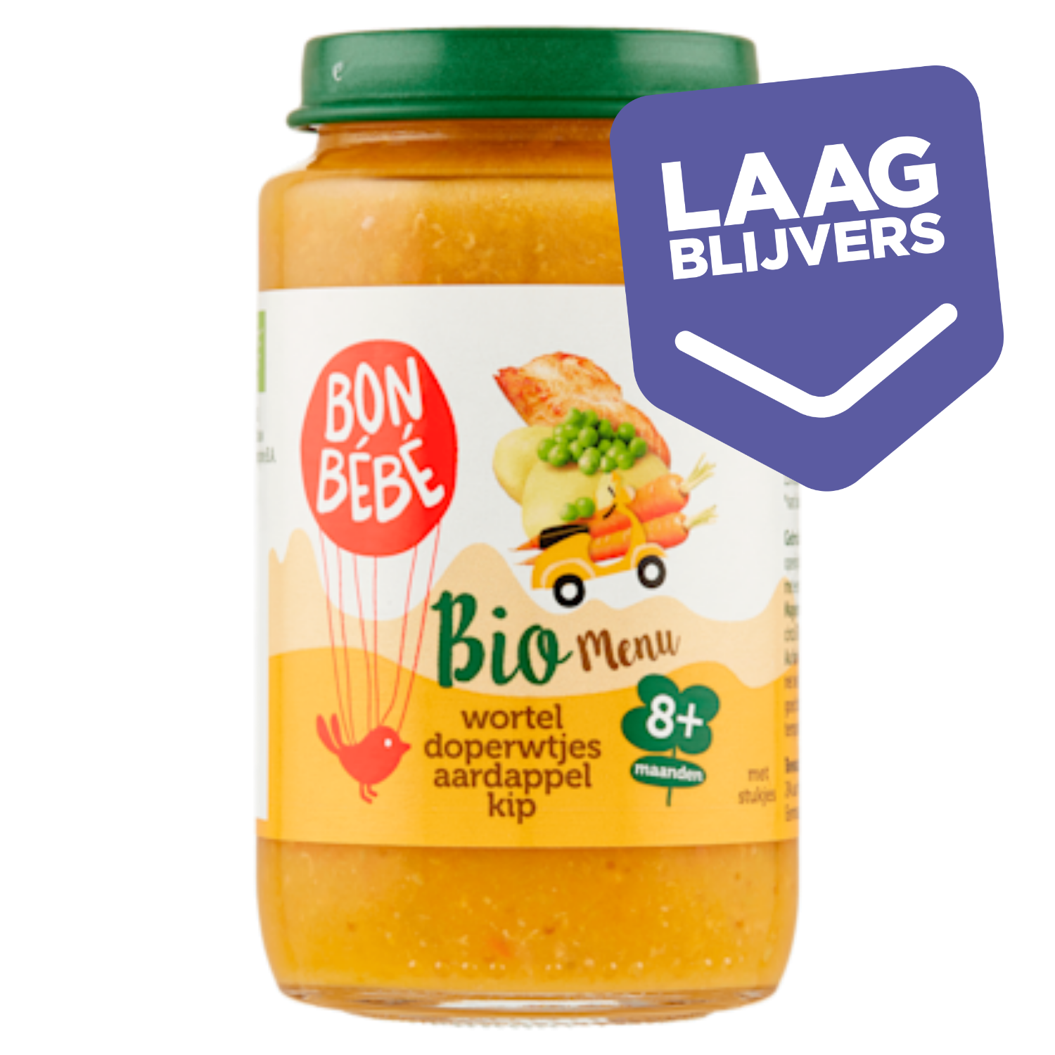 Bonbebe Bio M0816 wortel doperwtjes aardappel