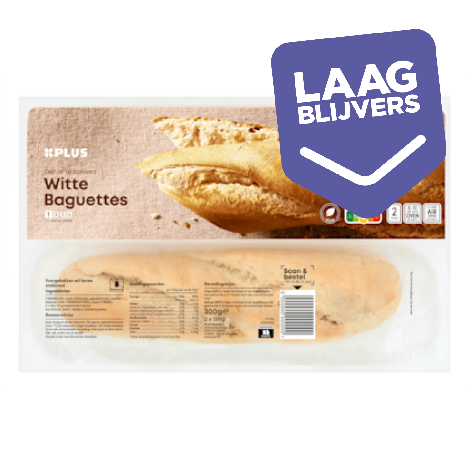 PLUS Baguettes wit
