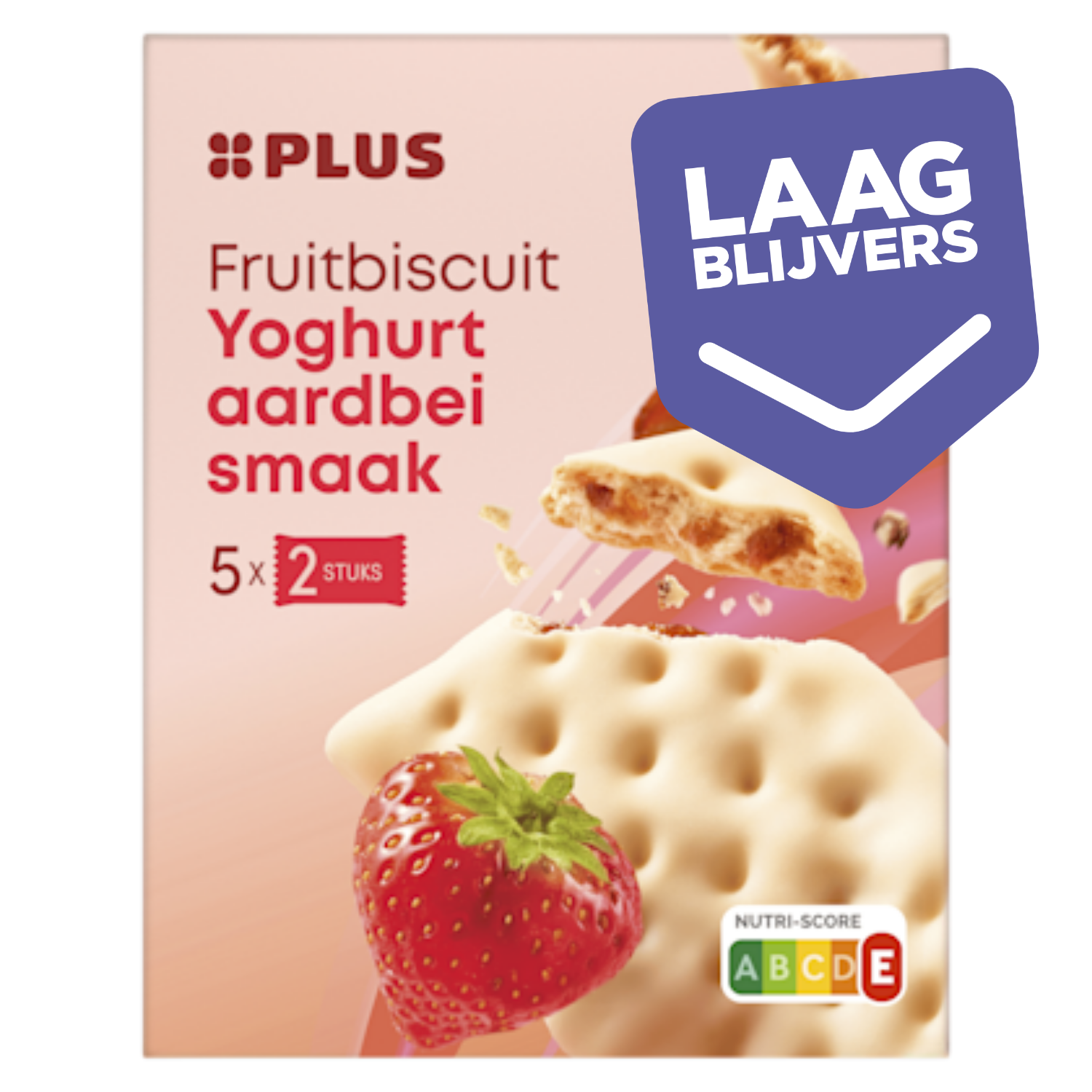 PLUS Fruitbiscuit yoghurt aardbei