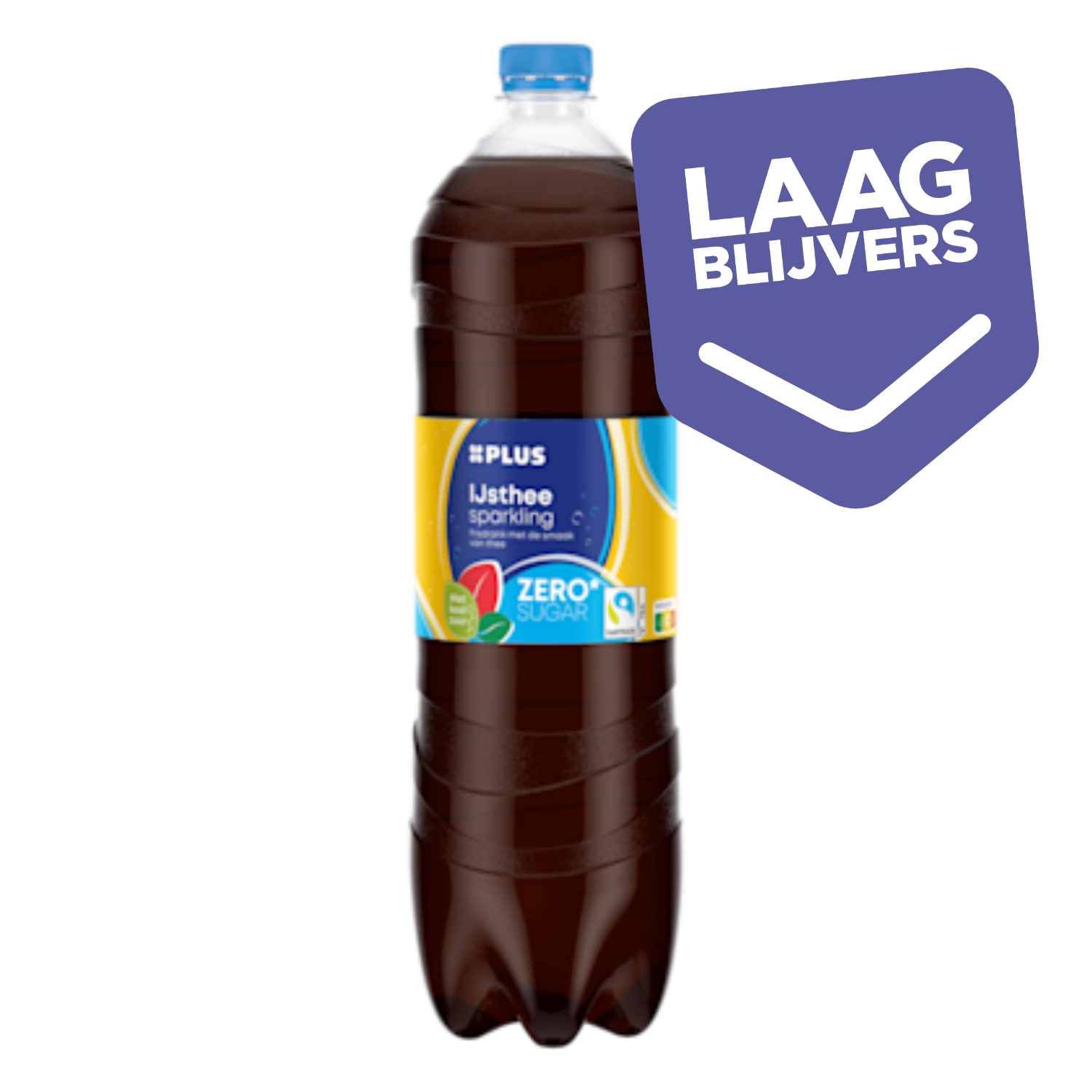 PLUS IJsthee sparkling zero Fairtrade