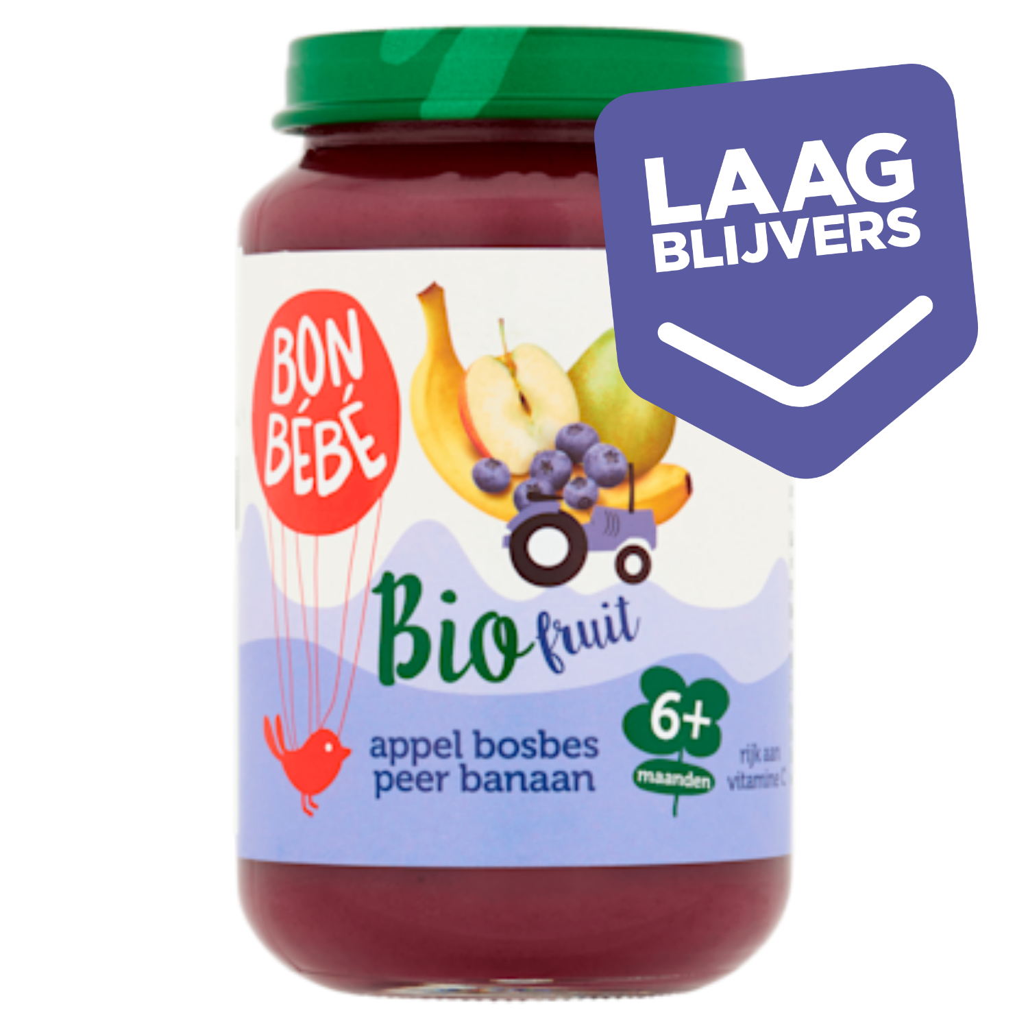 Bonbebe Bio 6mF0603 appel bosbes peer banaan