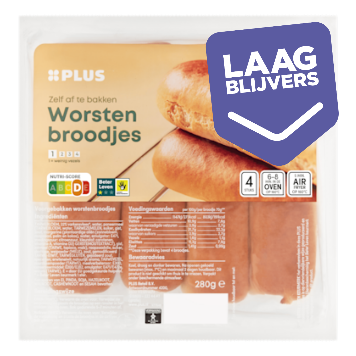 PLUS Worstenbroodjes Beter Leven