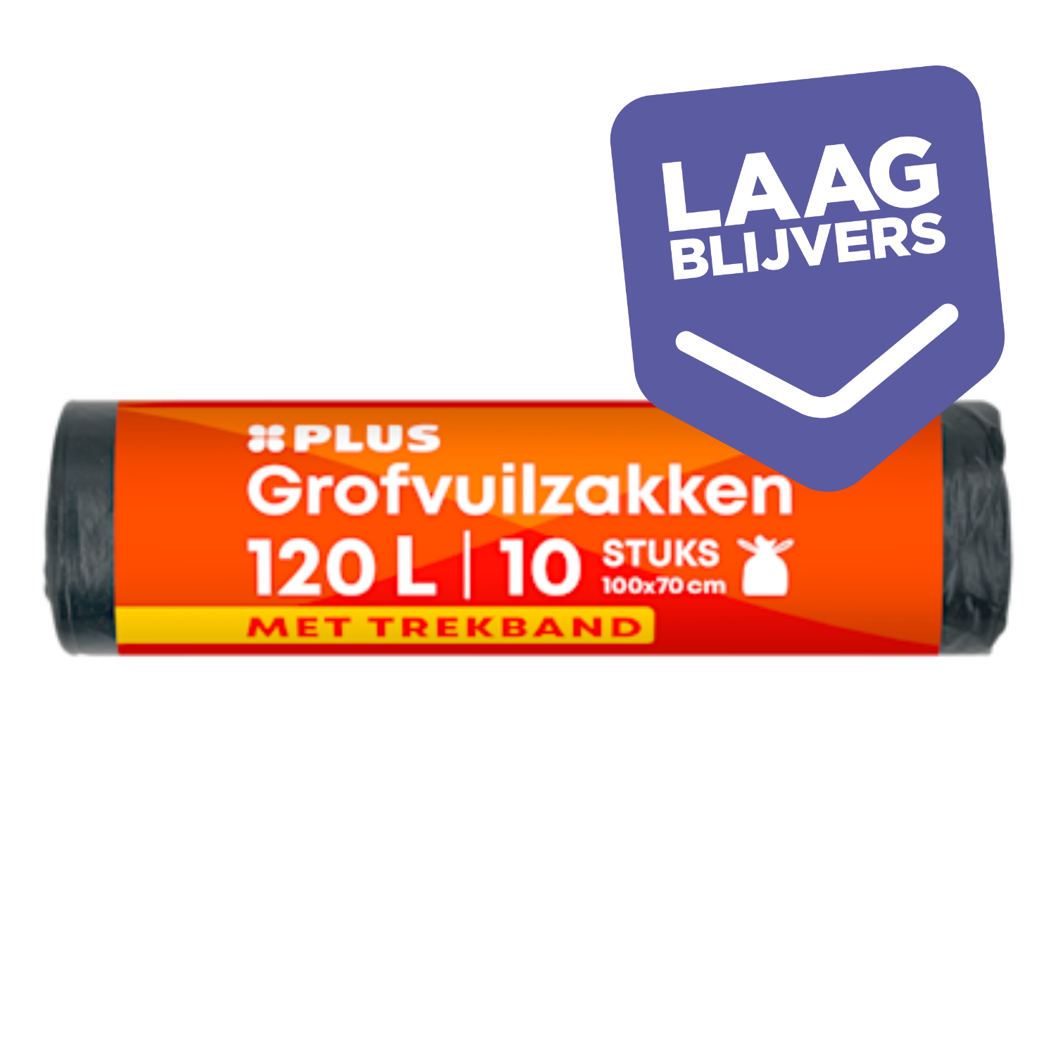 PLUS Grofvuilzakken 120L