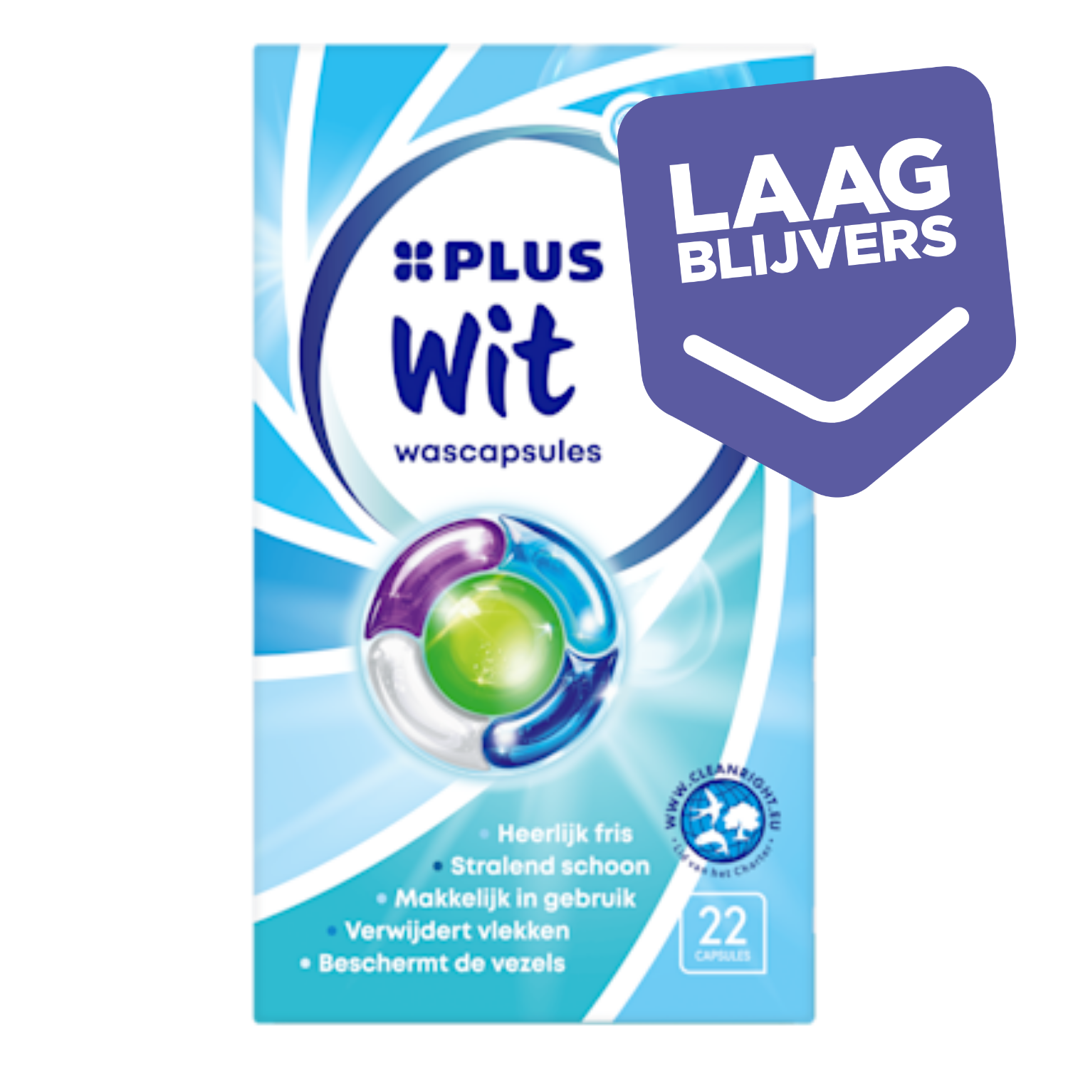 Plus Wascapsules wit 22st