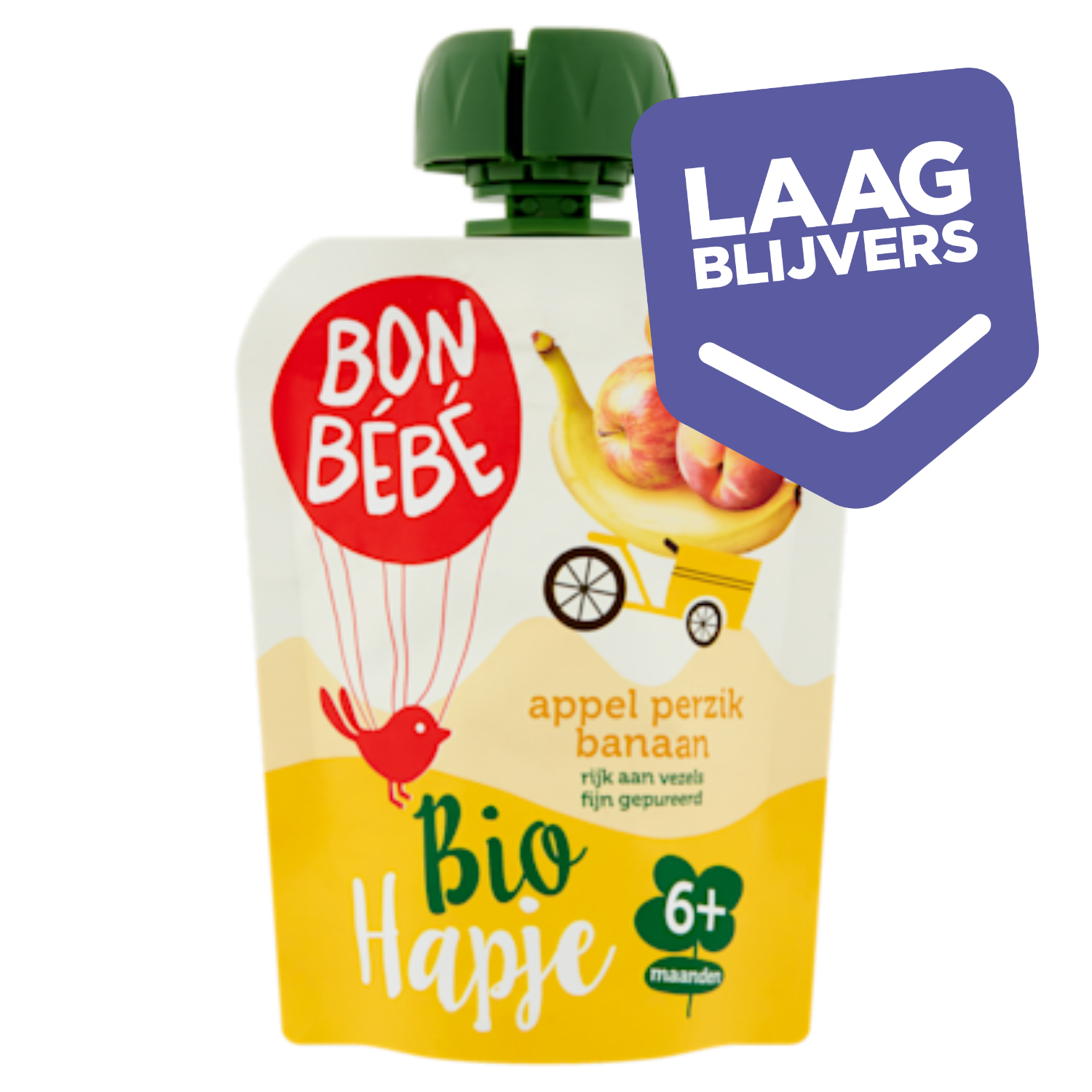 Bonbebe knijp appel perzik banaan