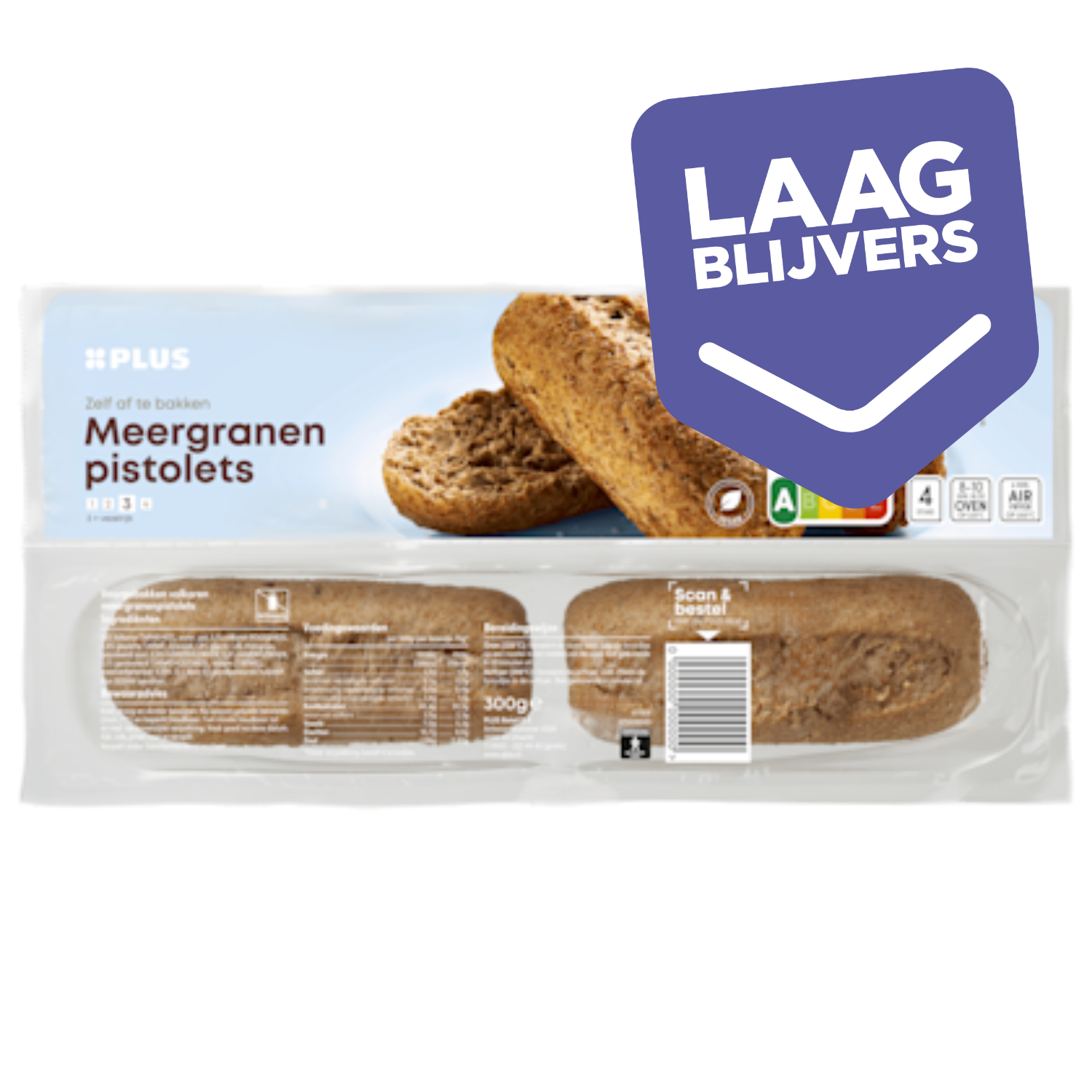 PLUS Pistolets meergranen