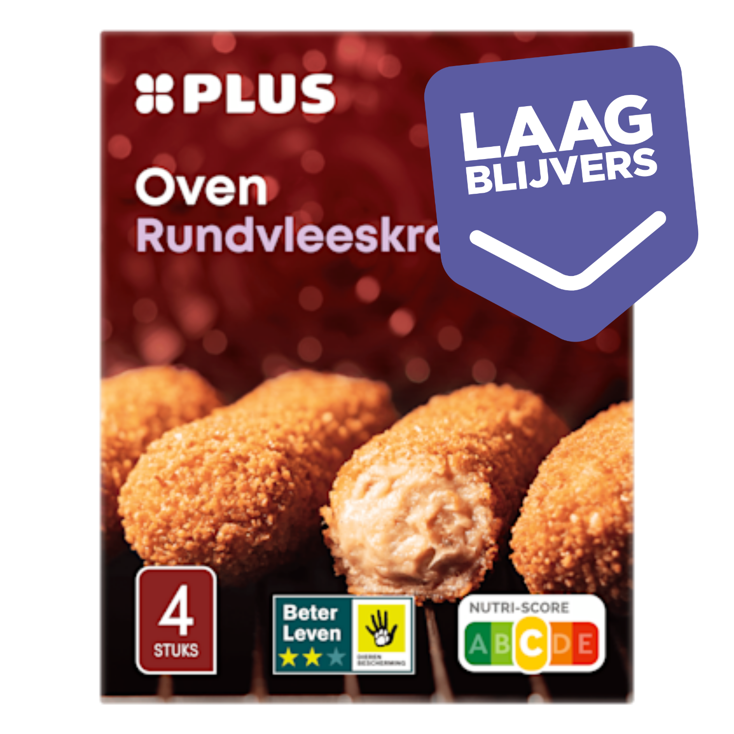 PLUS Oven rundvleeskroketten 4 stuks