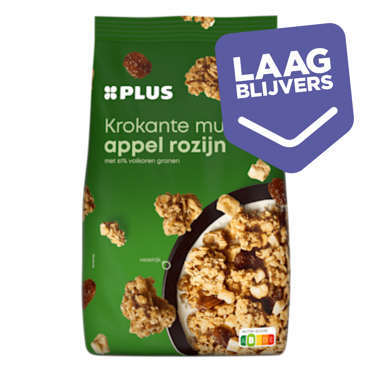 PLUS Krokante muesli appel en rozijn
