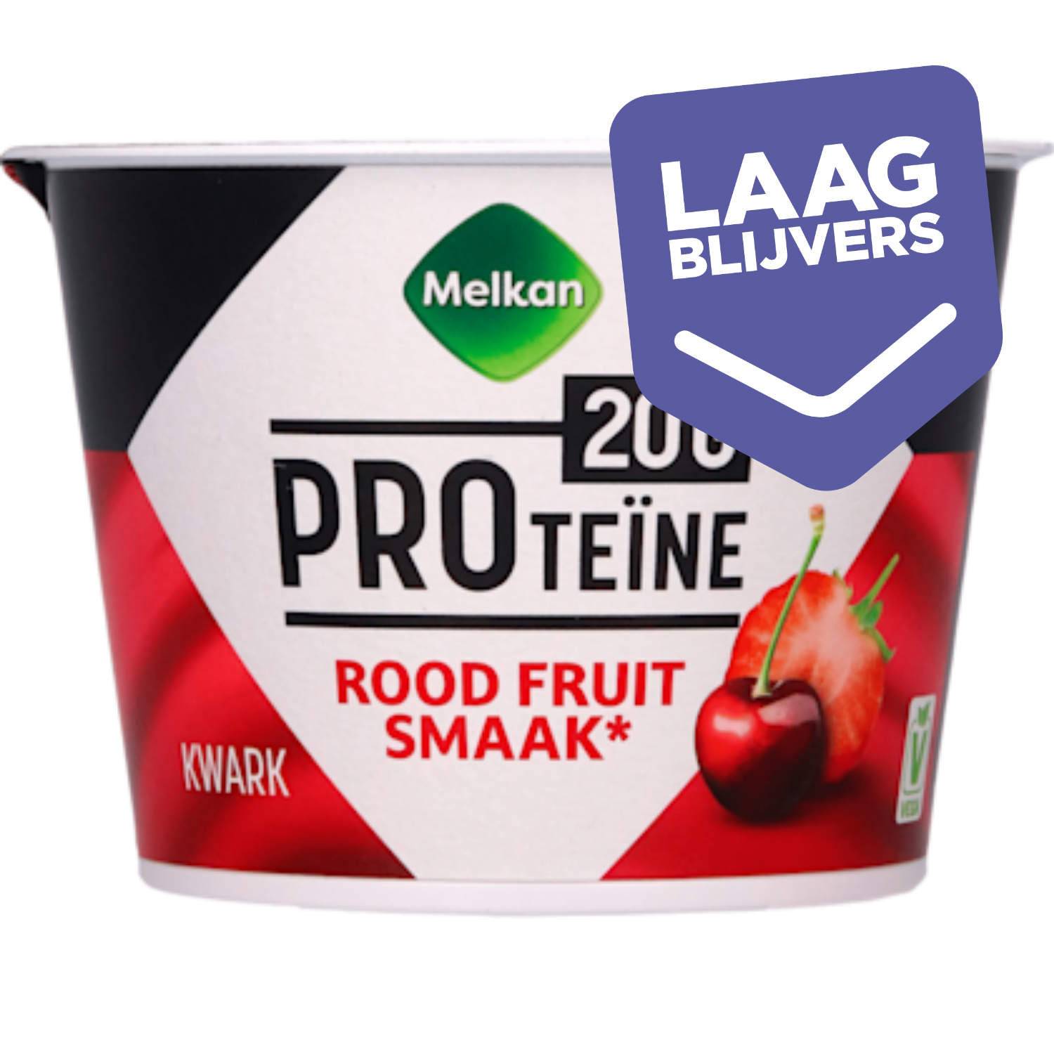Melkan High Protein kwark rood fruit