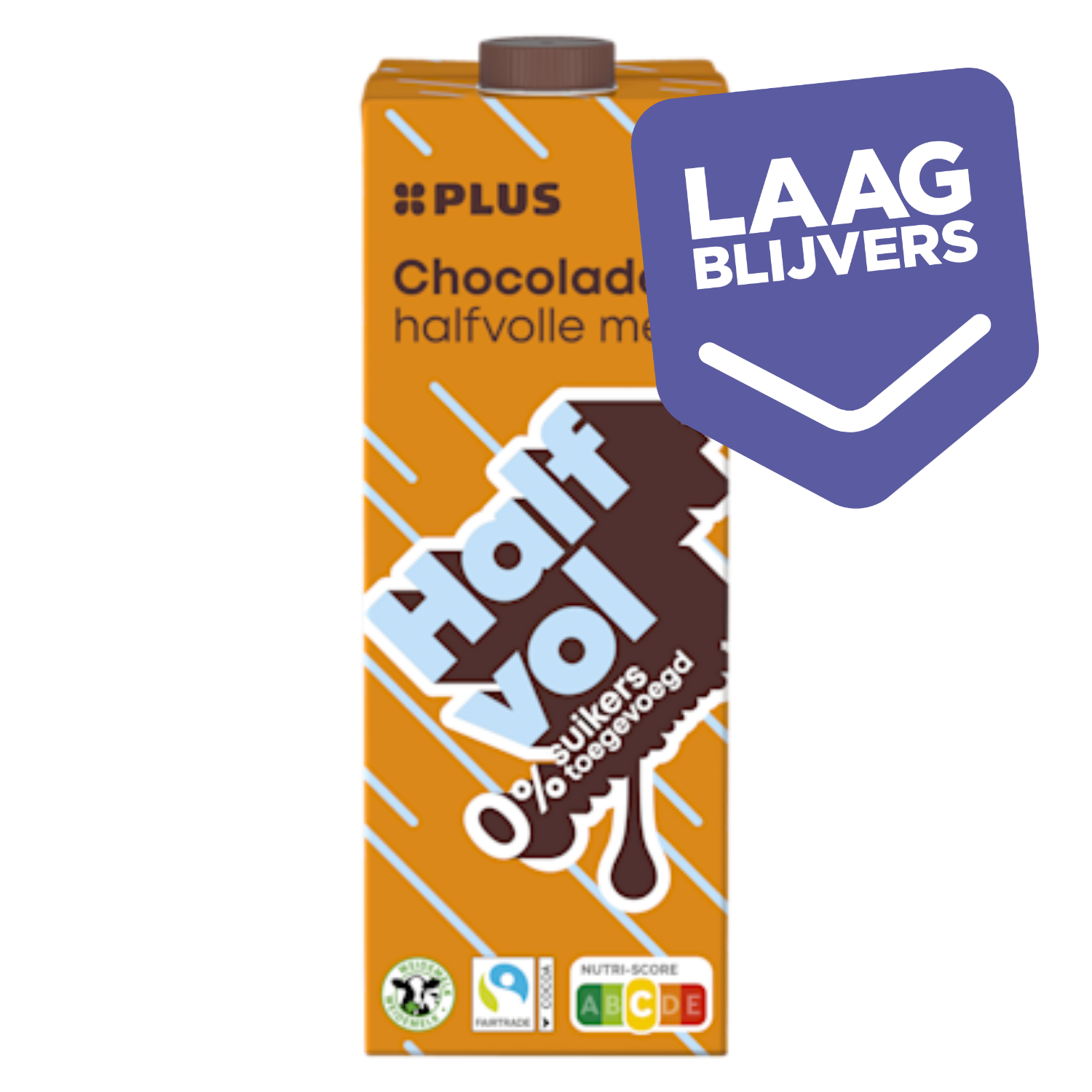 PLUS Chocolademelk halfvol 0%