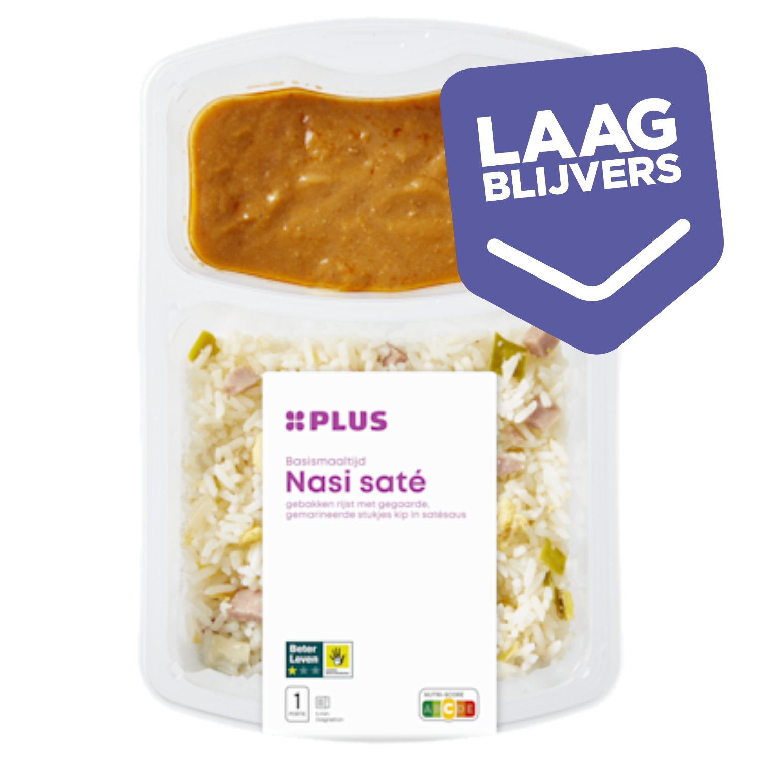 PLUS Nasi met kipsaté