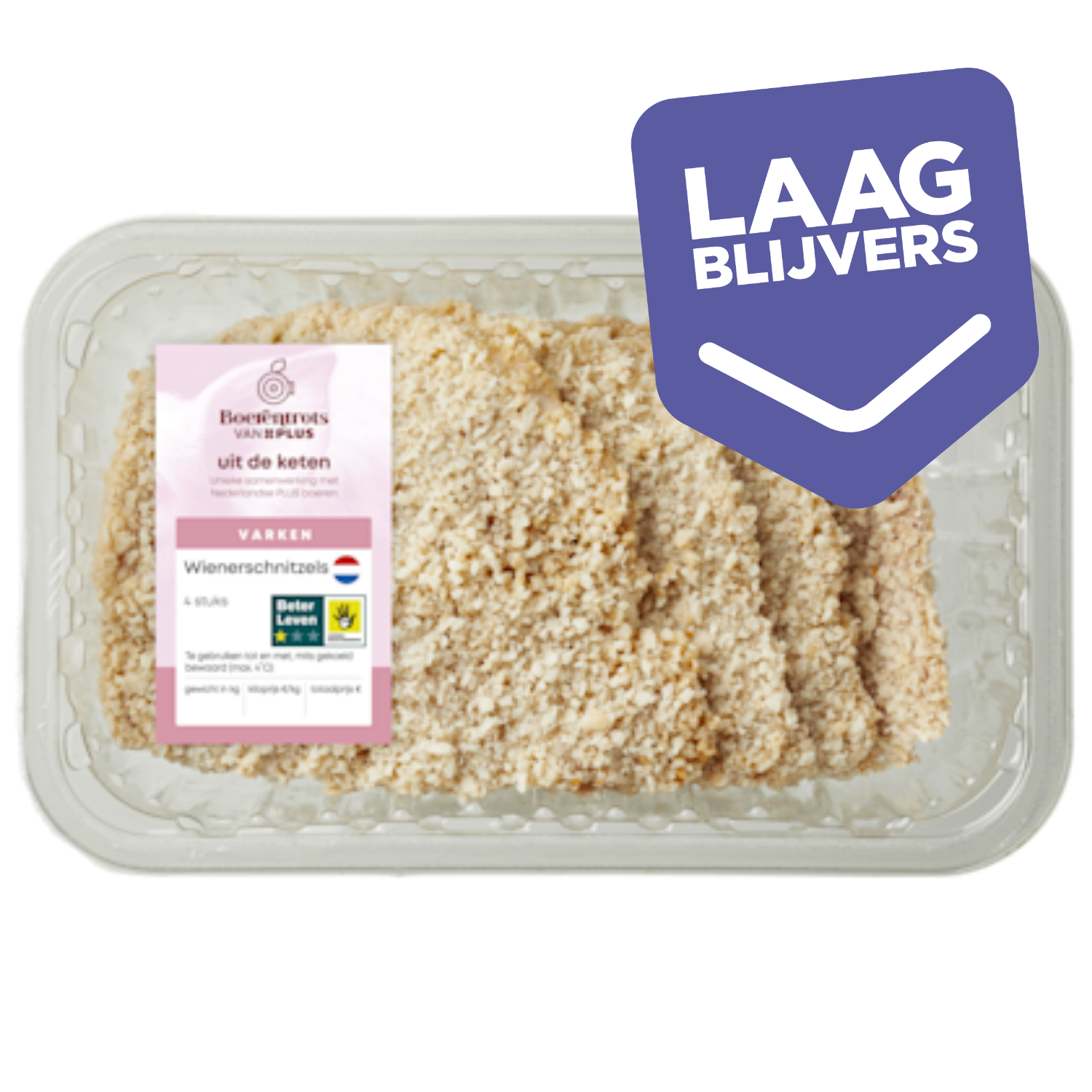 PLUS Boerentrots Wienerschnitzel 4st