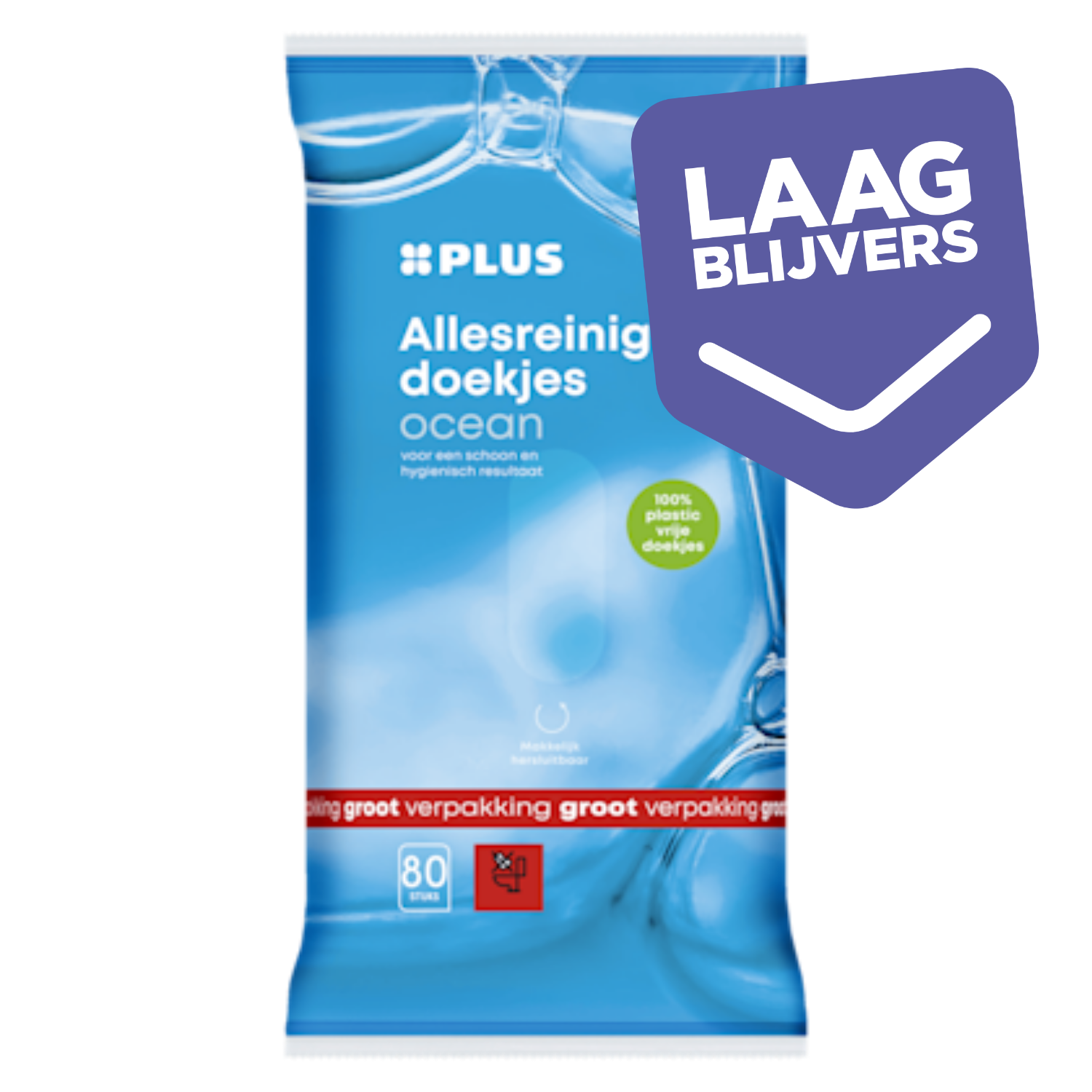PLUS Allesreiniger doekjes ocean plasticvr.