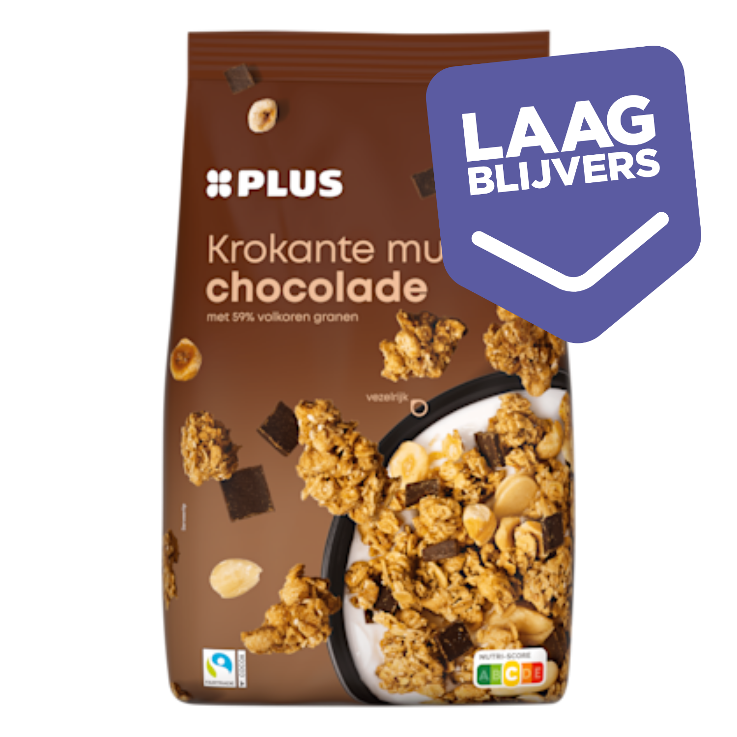 PLUS Krokante muesli chocolade
