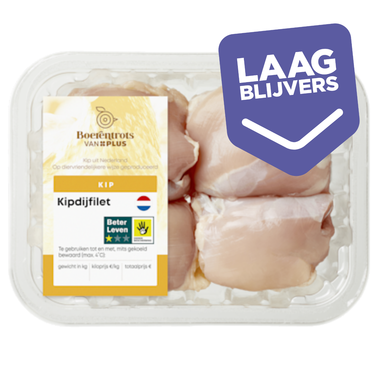 PLUS Boerentrots Kipdijfilet naturel