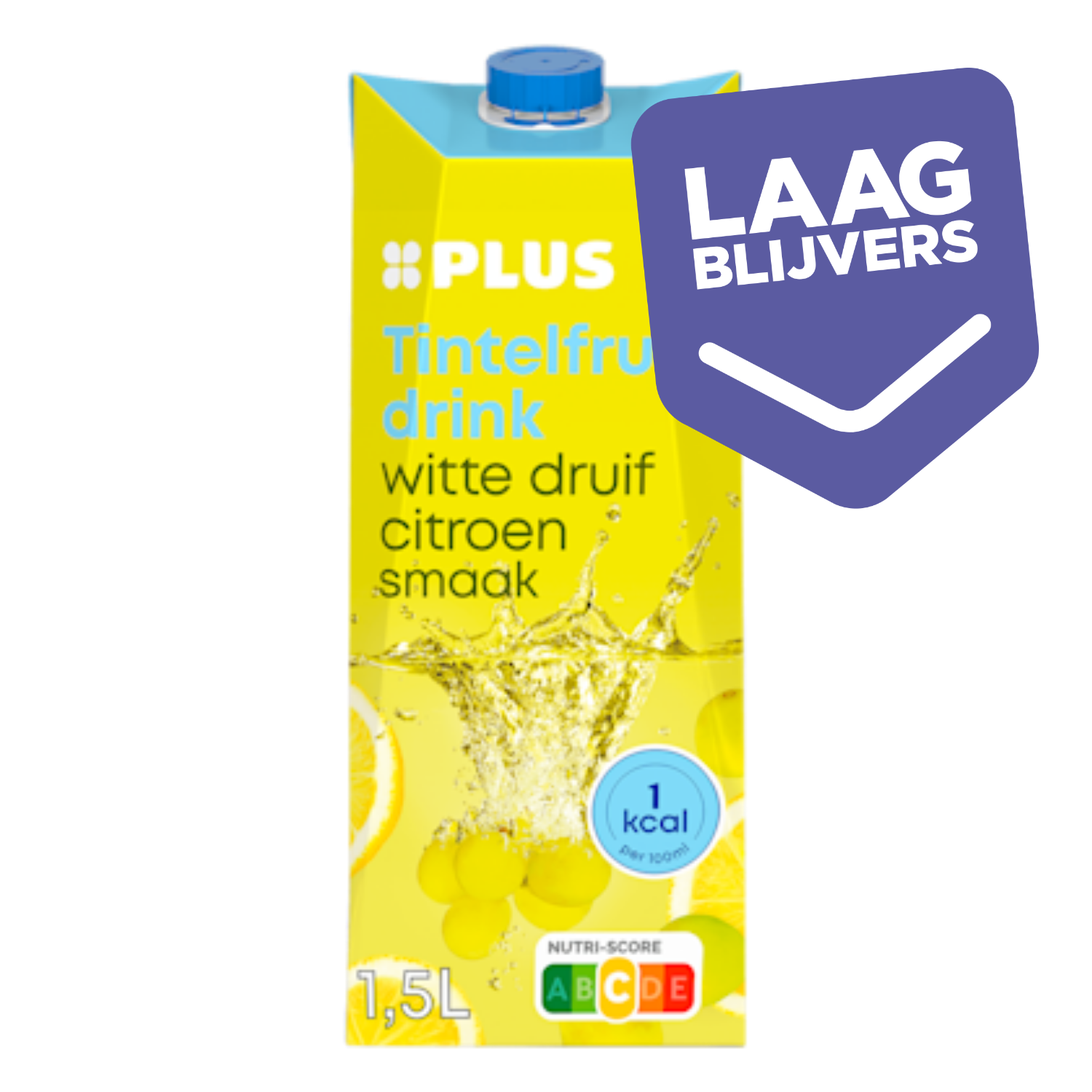 PLUS Tintelfruit 1kcal witte druif citroen