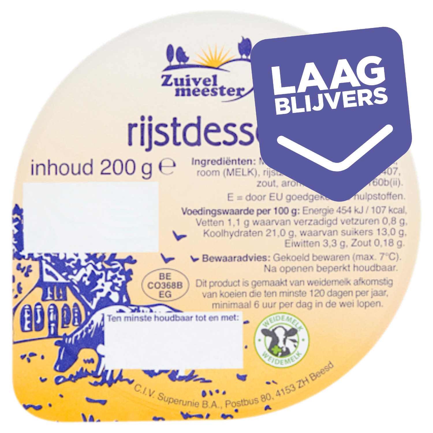 Zuivelmeester Rijstdessert
