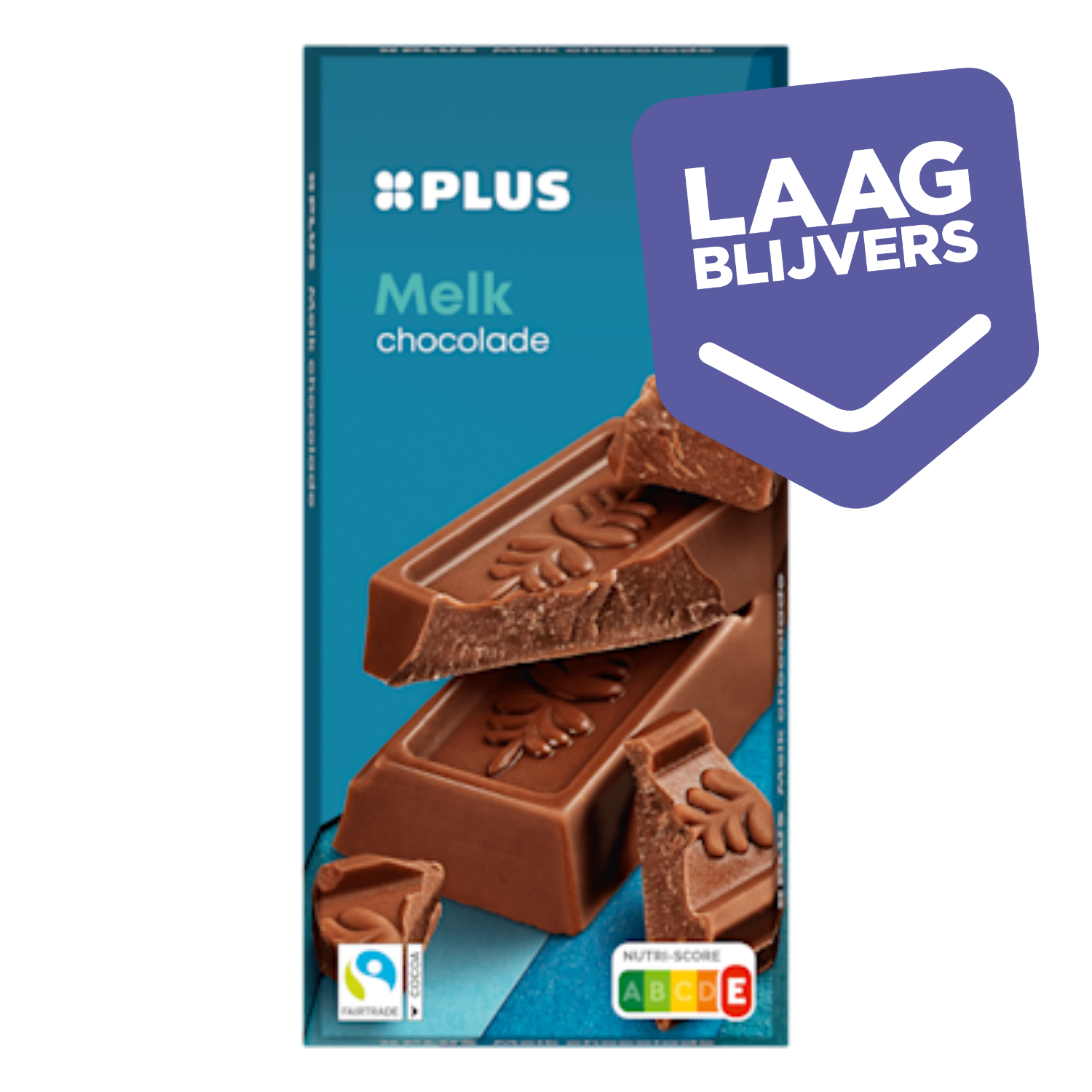 PLUS Chocoladereep melk Fairtrade
