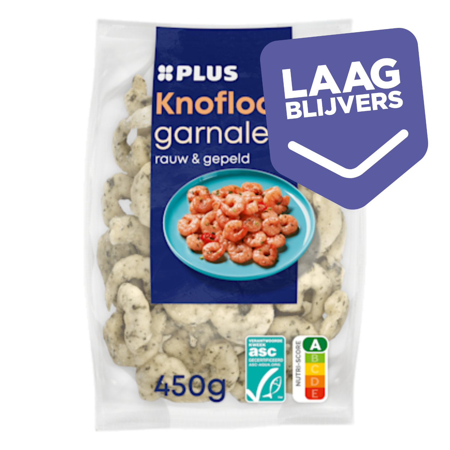 PLUS Knoflook garnalen rauw & gepeld