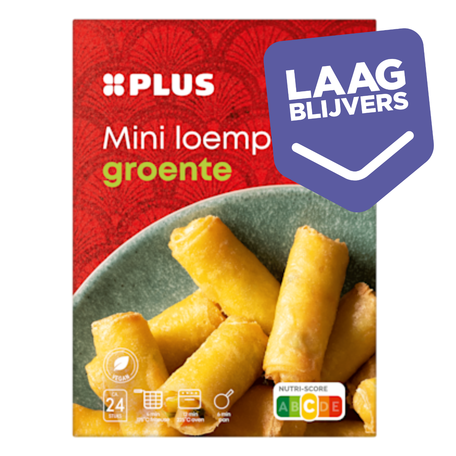 PLUS Mini loempia's groente 24ST