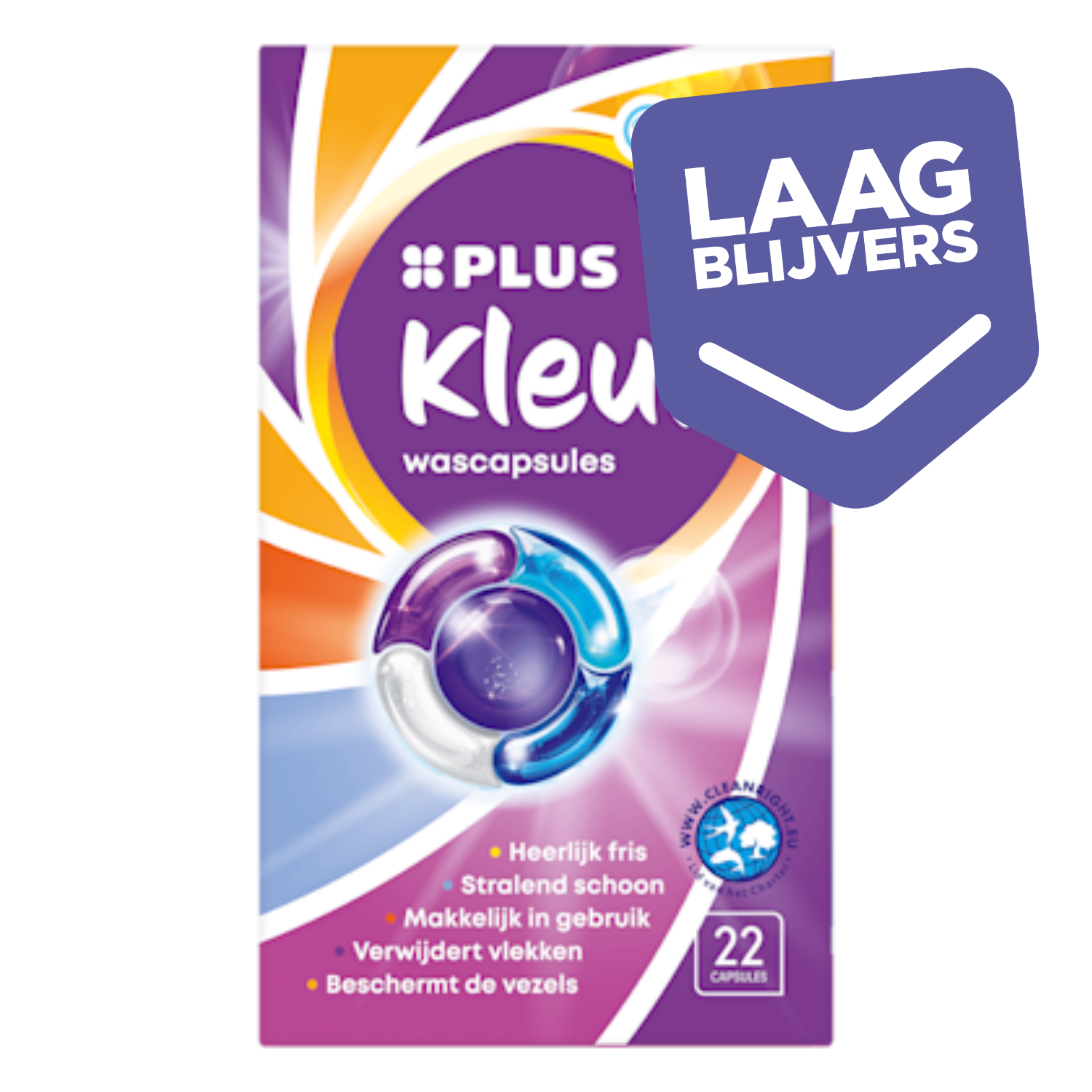 Plus Wascapsules kleur 22st