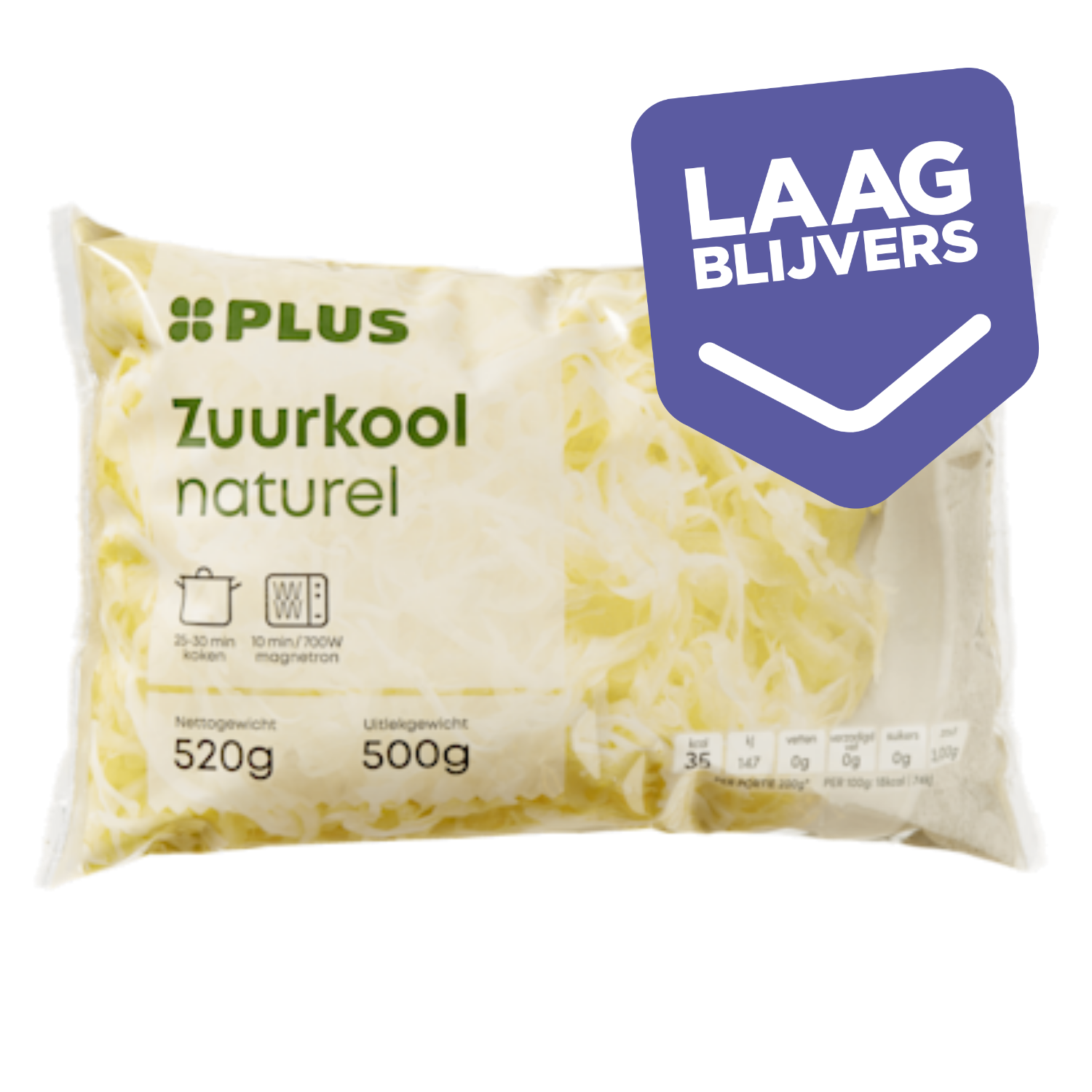 PLUS Zuurkool naturel
