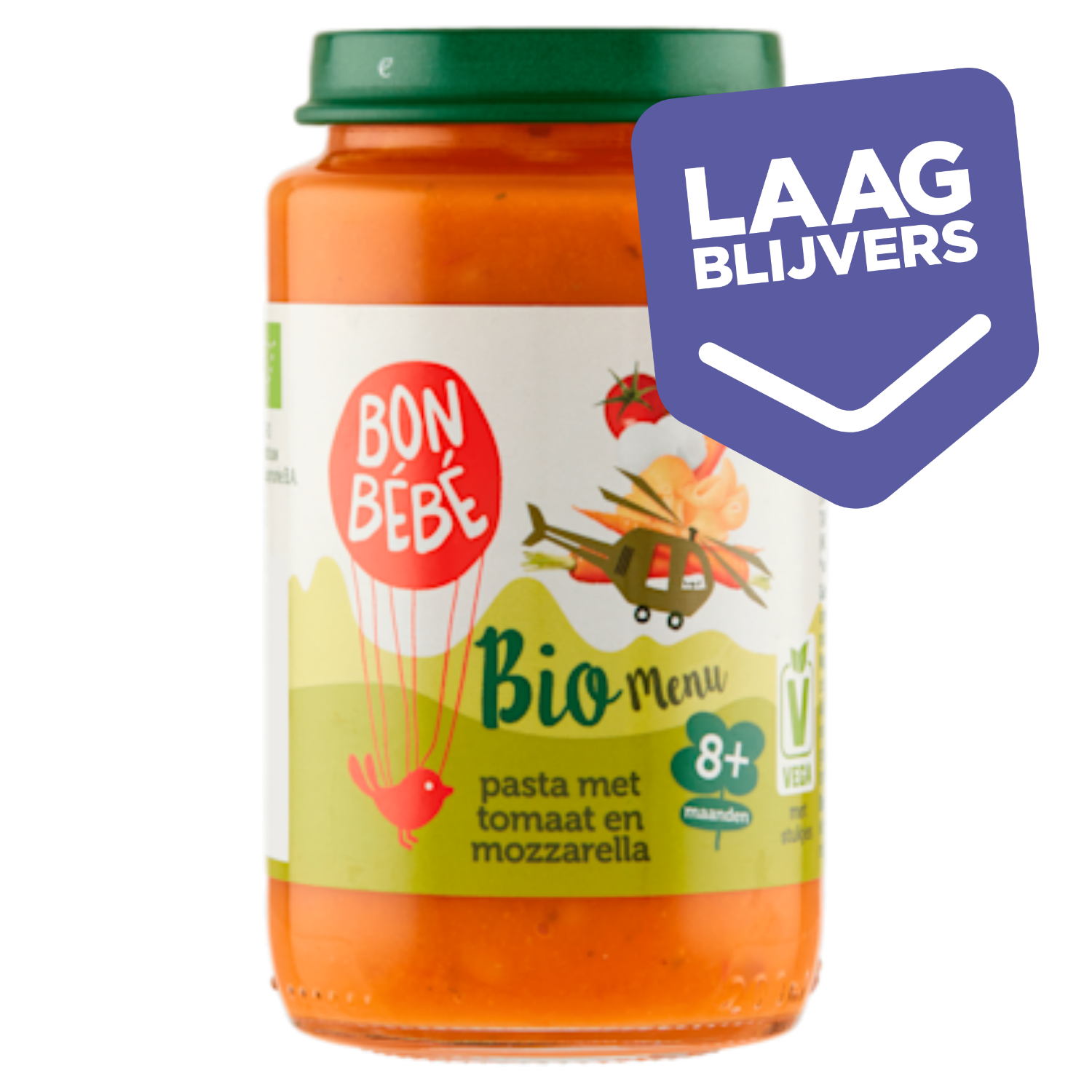 Bonbebe Bio M0812 pasta met tomaat mozzarella