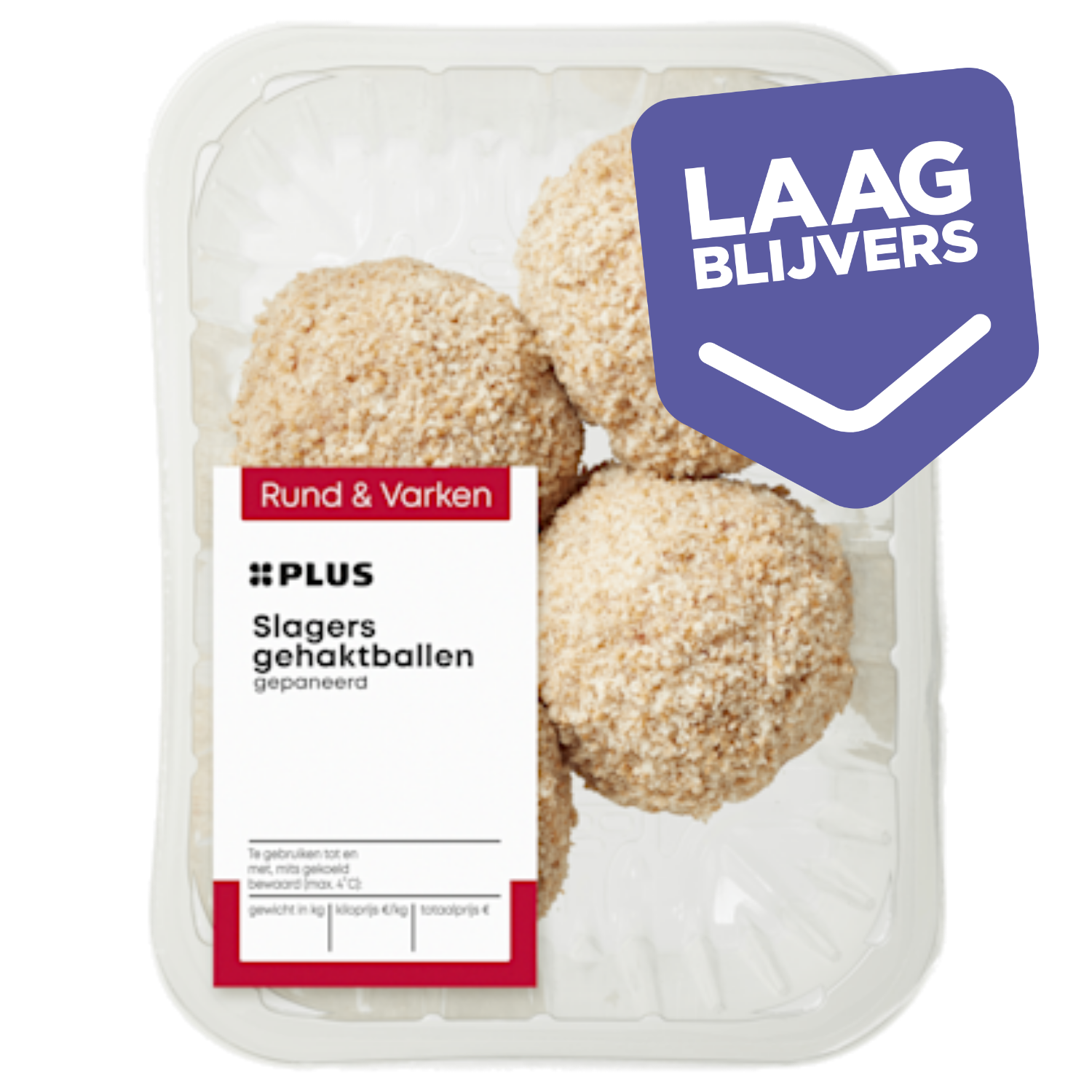 PLUS Slagersgehaktballen gepaneerd