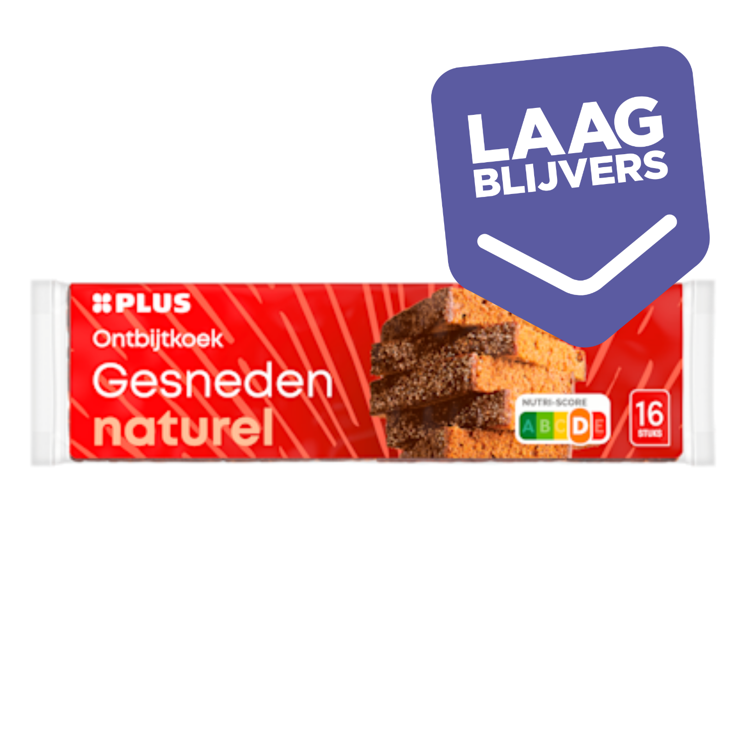 PLUS Ontbijtkoek Naturel gesneden