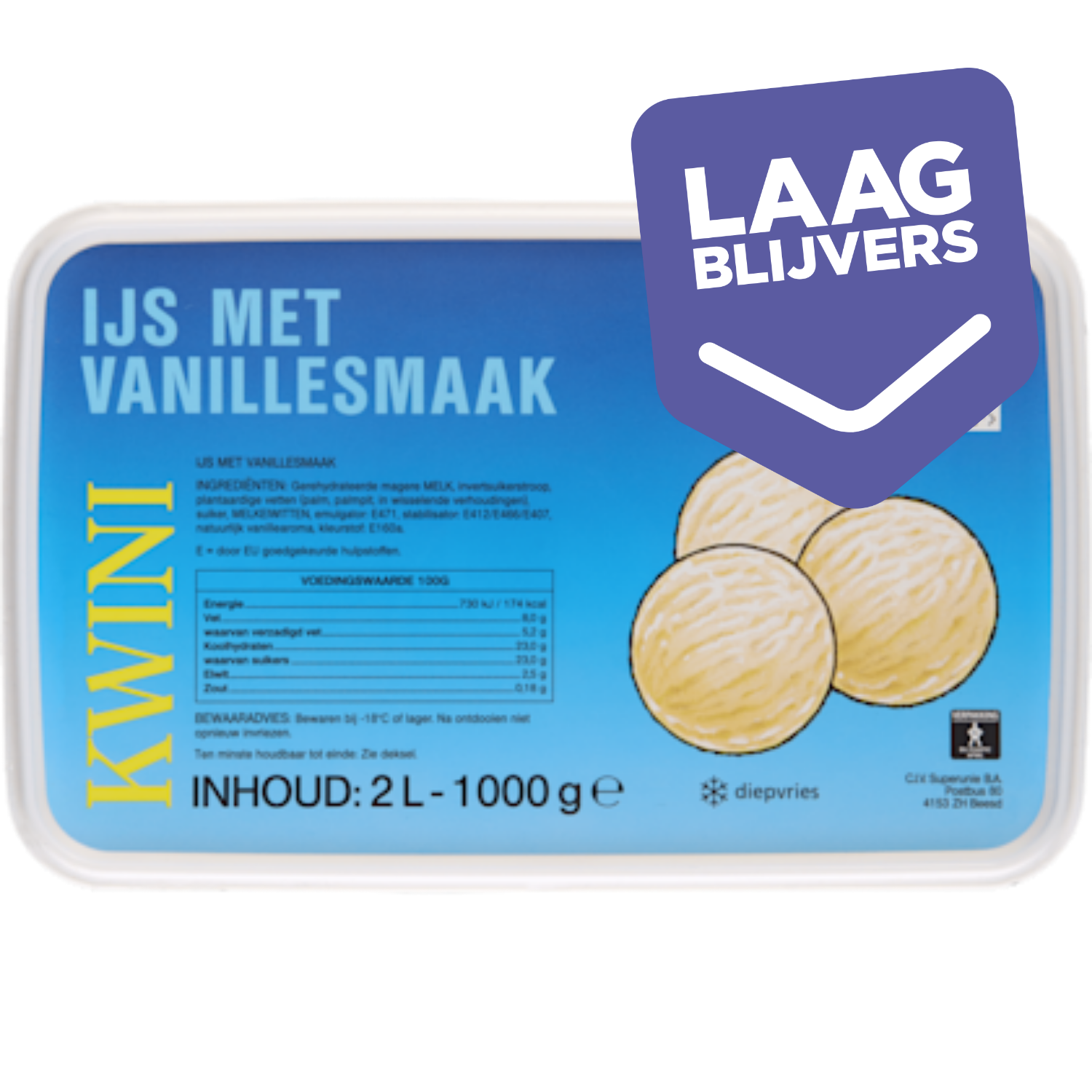 Kwini Vanille ijs