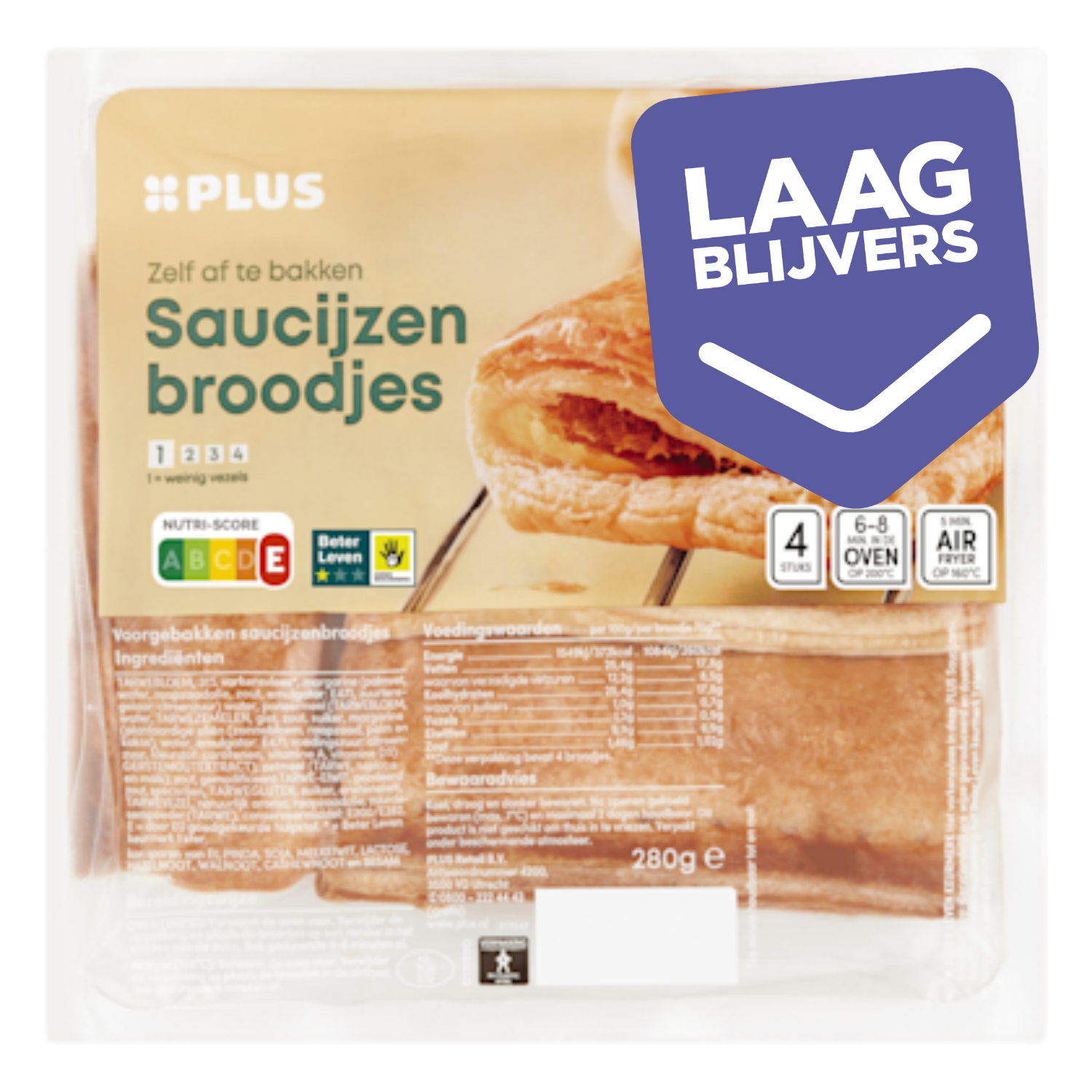 PLUS Saucijzenbroodjes Beter Leven