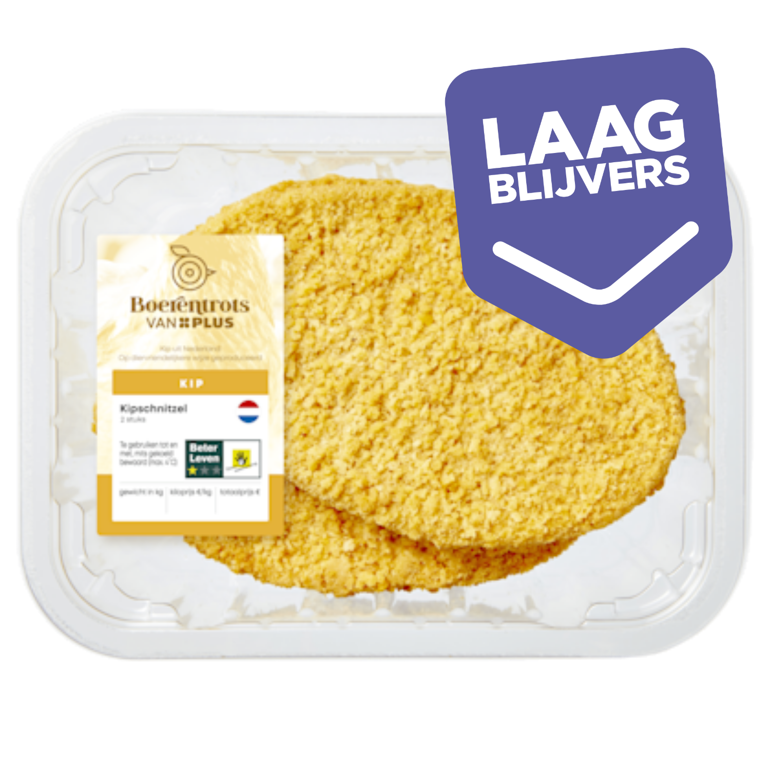 PLUS Boerentrots Kipschnitzel 2st.