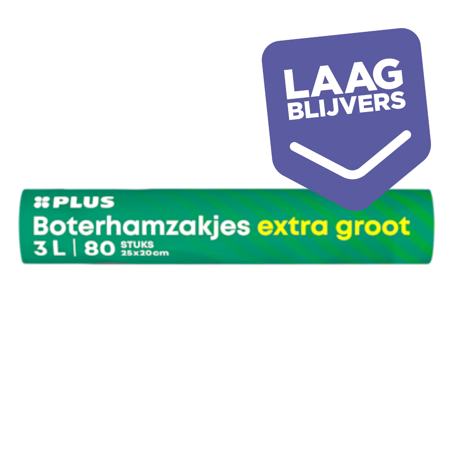 PLUS Boterhamzakjes Knooptop 3L